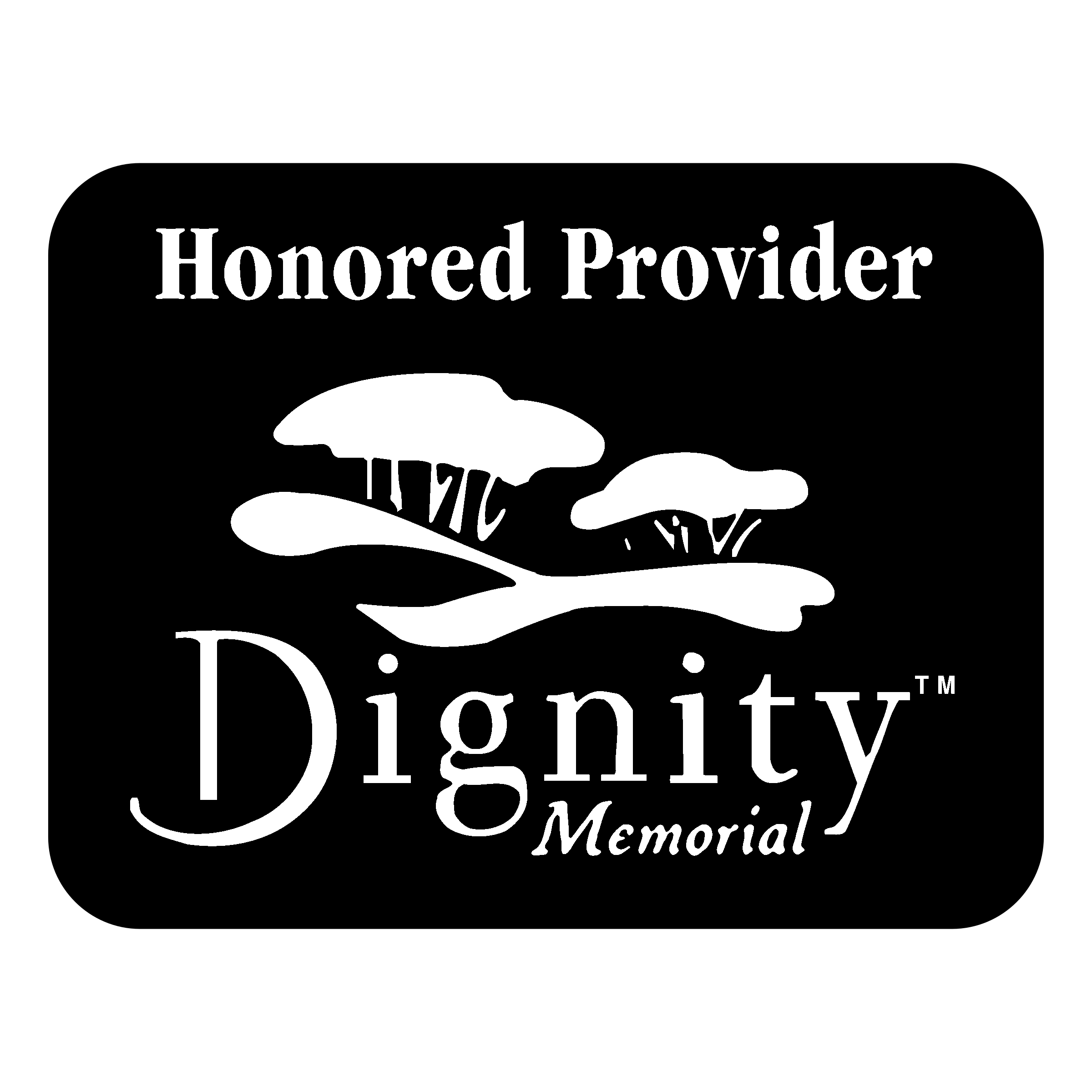 Dignity Memorial Logo black and white