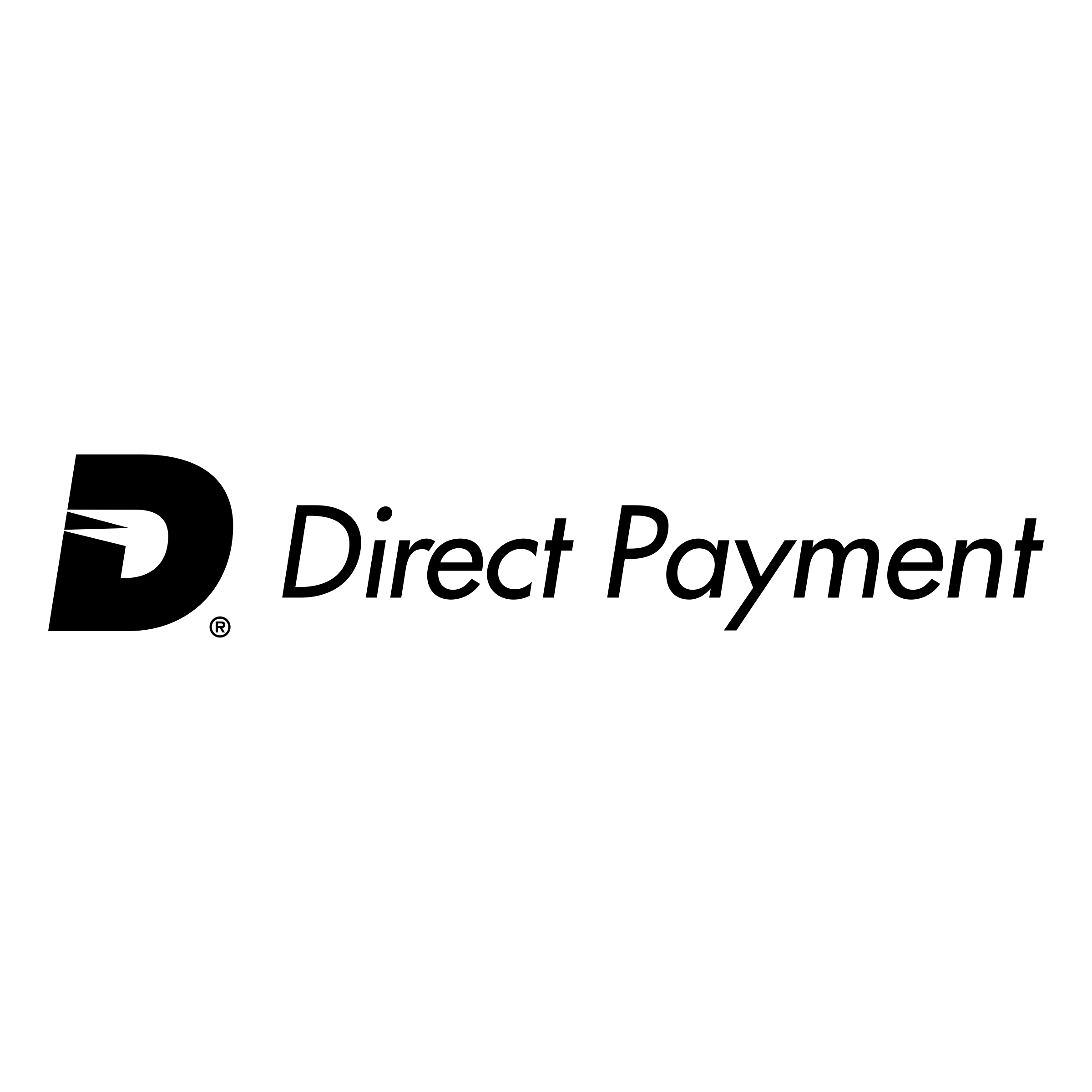 Direct Payment Logo black and white