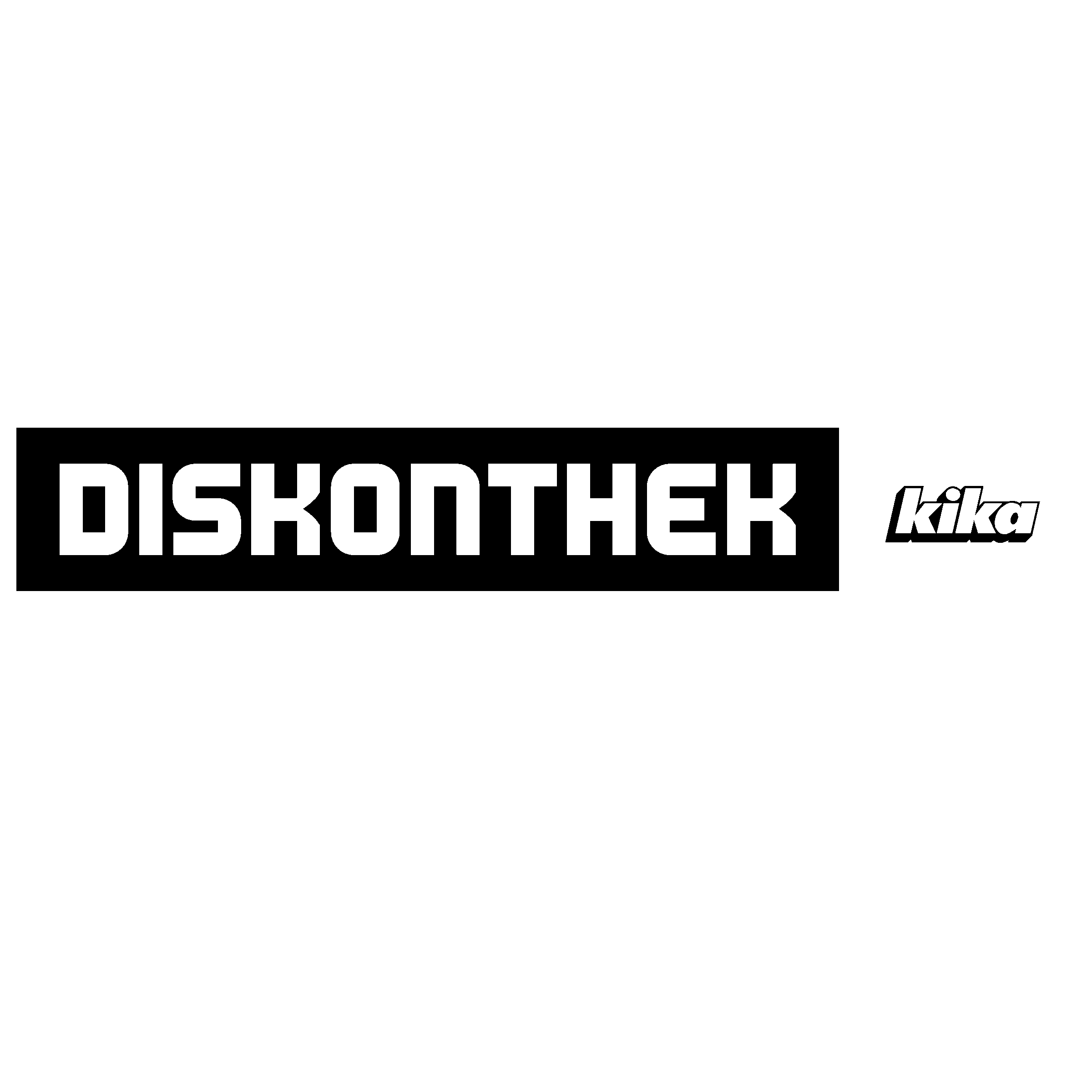Diskonthek Logo black and white