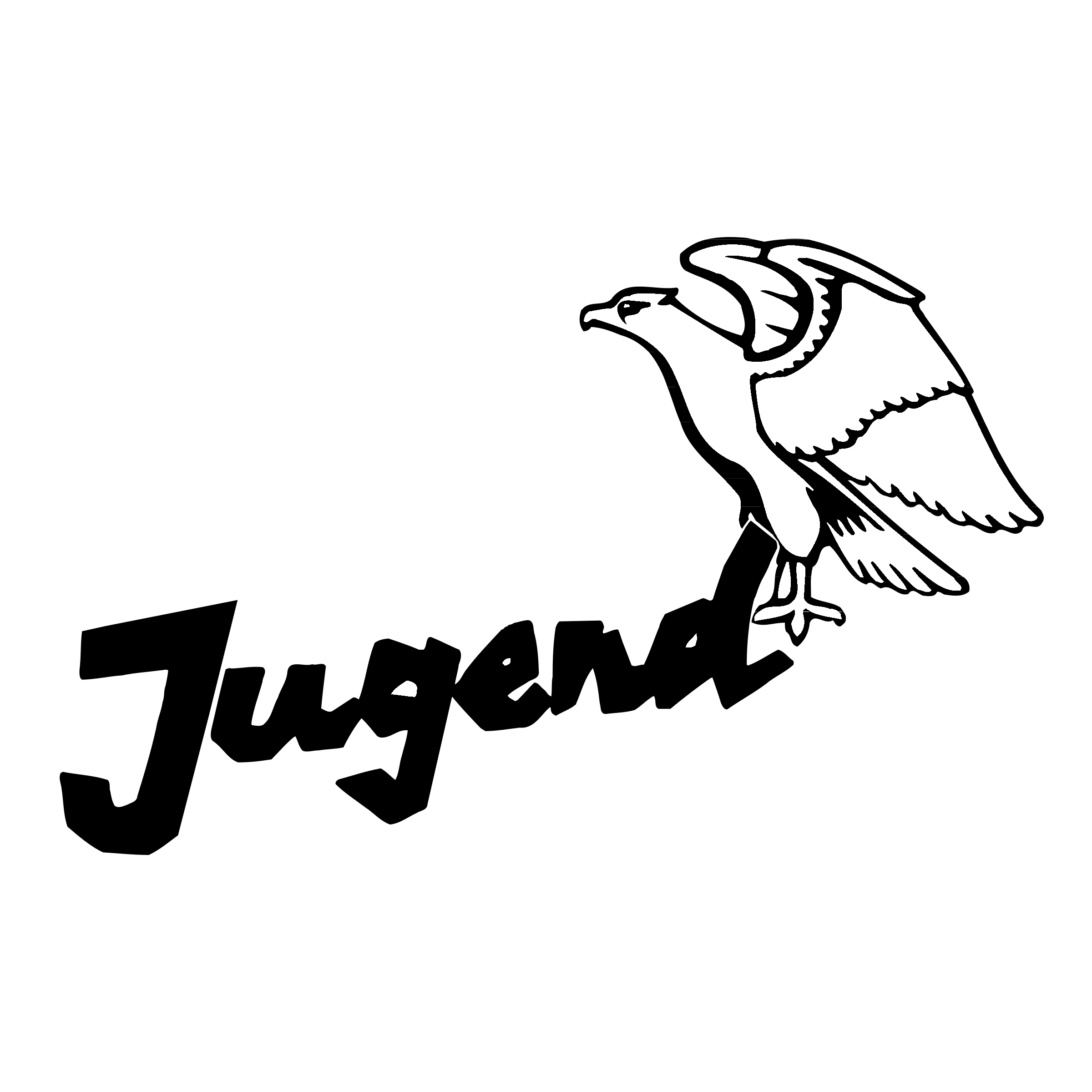 DLRG Jugend Logo black and white