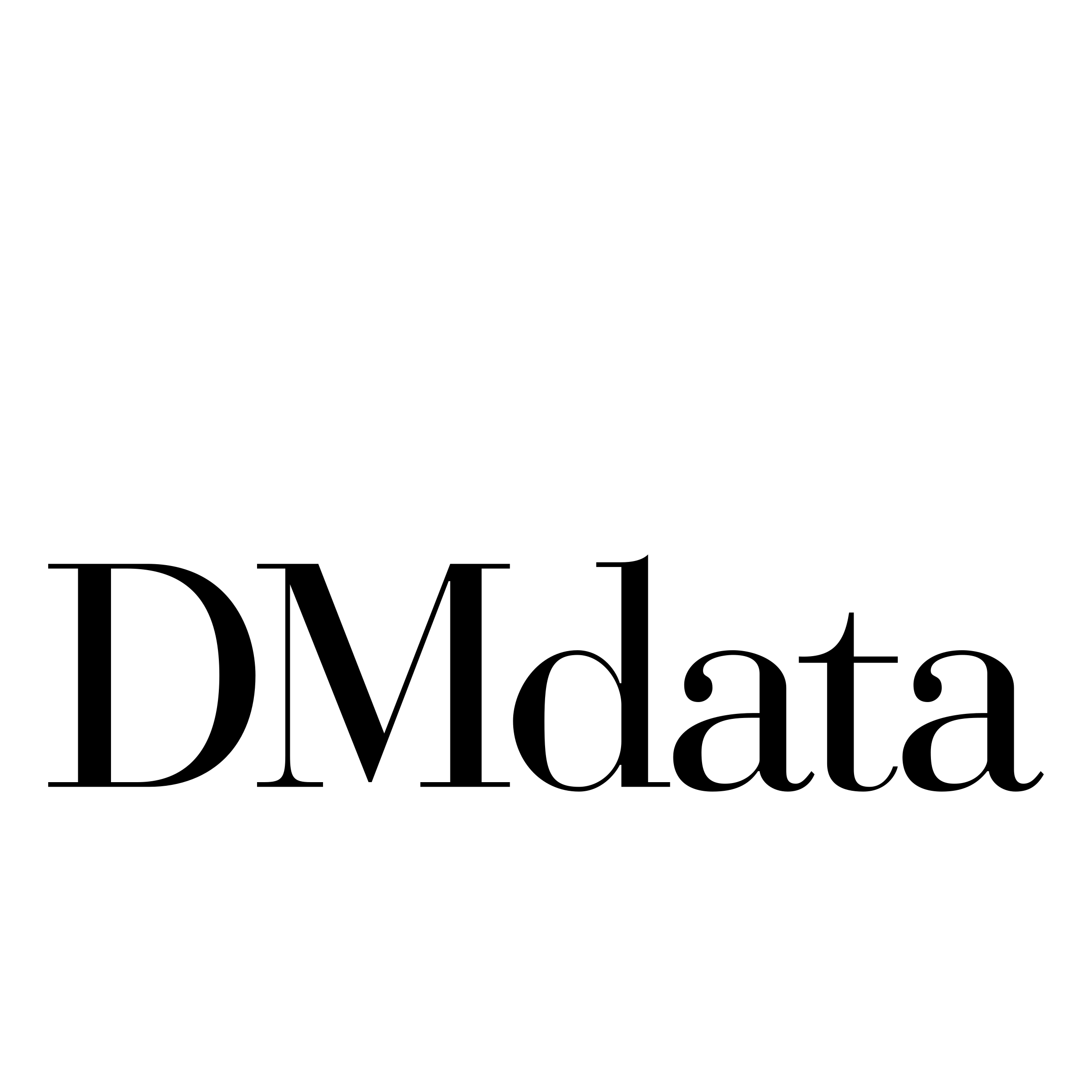 DMdata Logo black and white