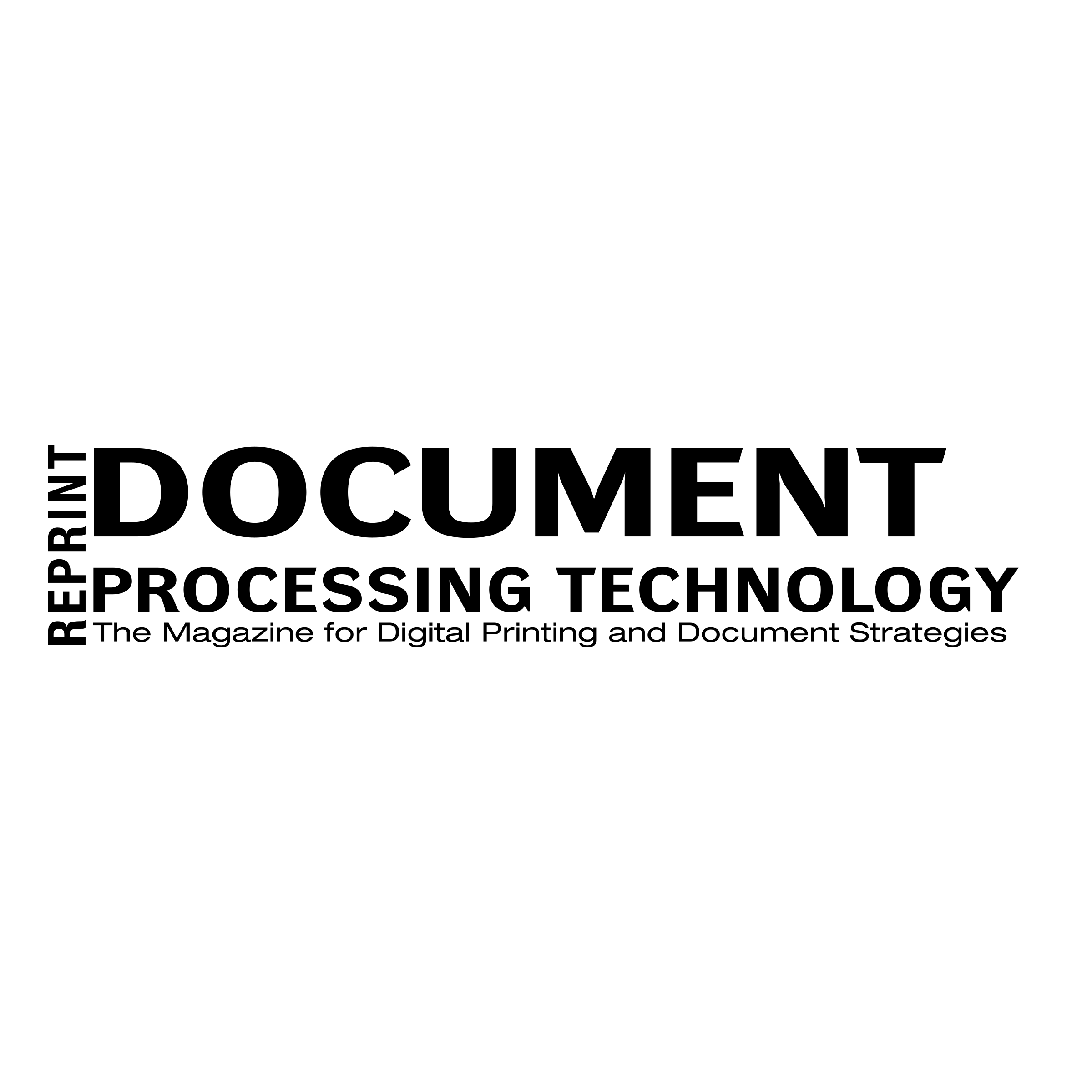 Document Processing Technology Logo black and white