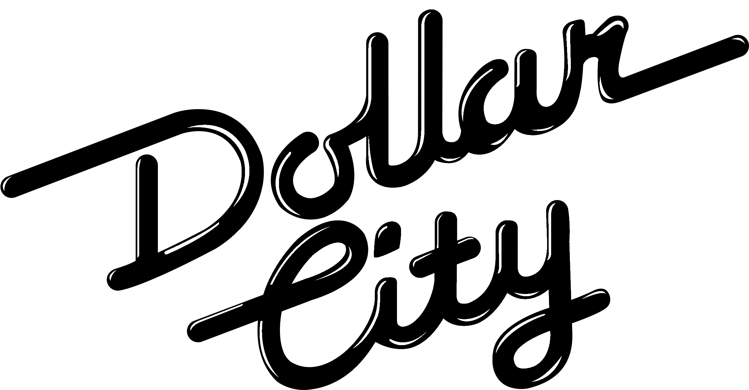 Dollar City Logo black and white