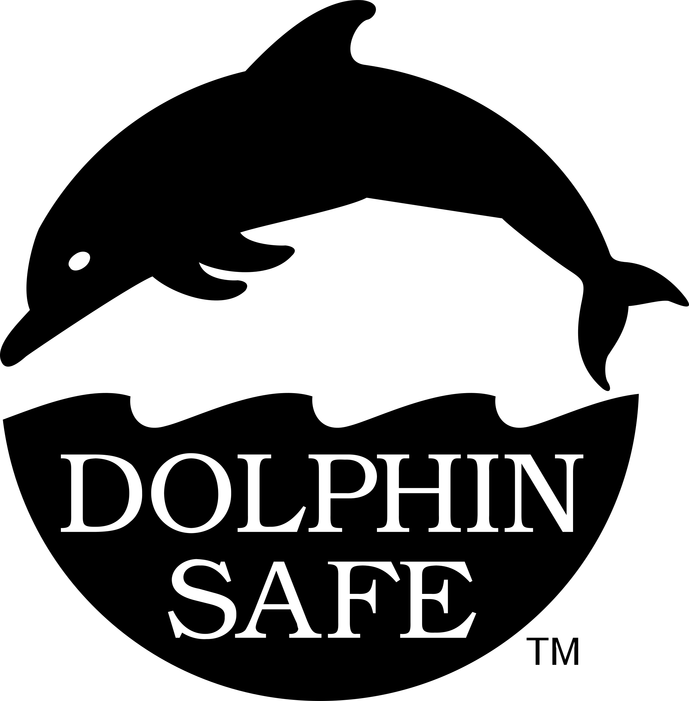 Dolphin Safe Logo PNG Transparent & SVG Vector Freebie Supply