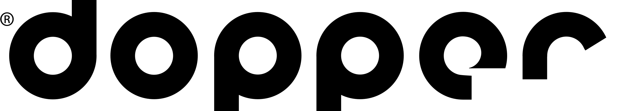 Dopper Logo black and white