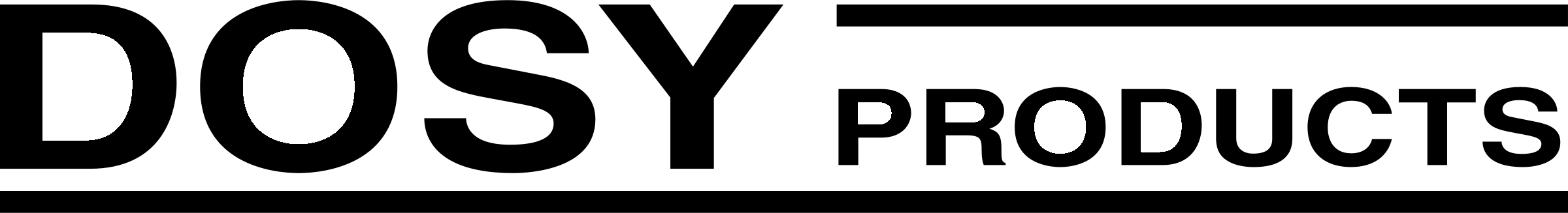 Dosy Products Logo black and white