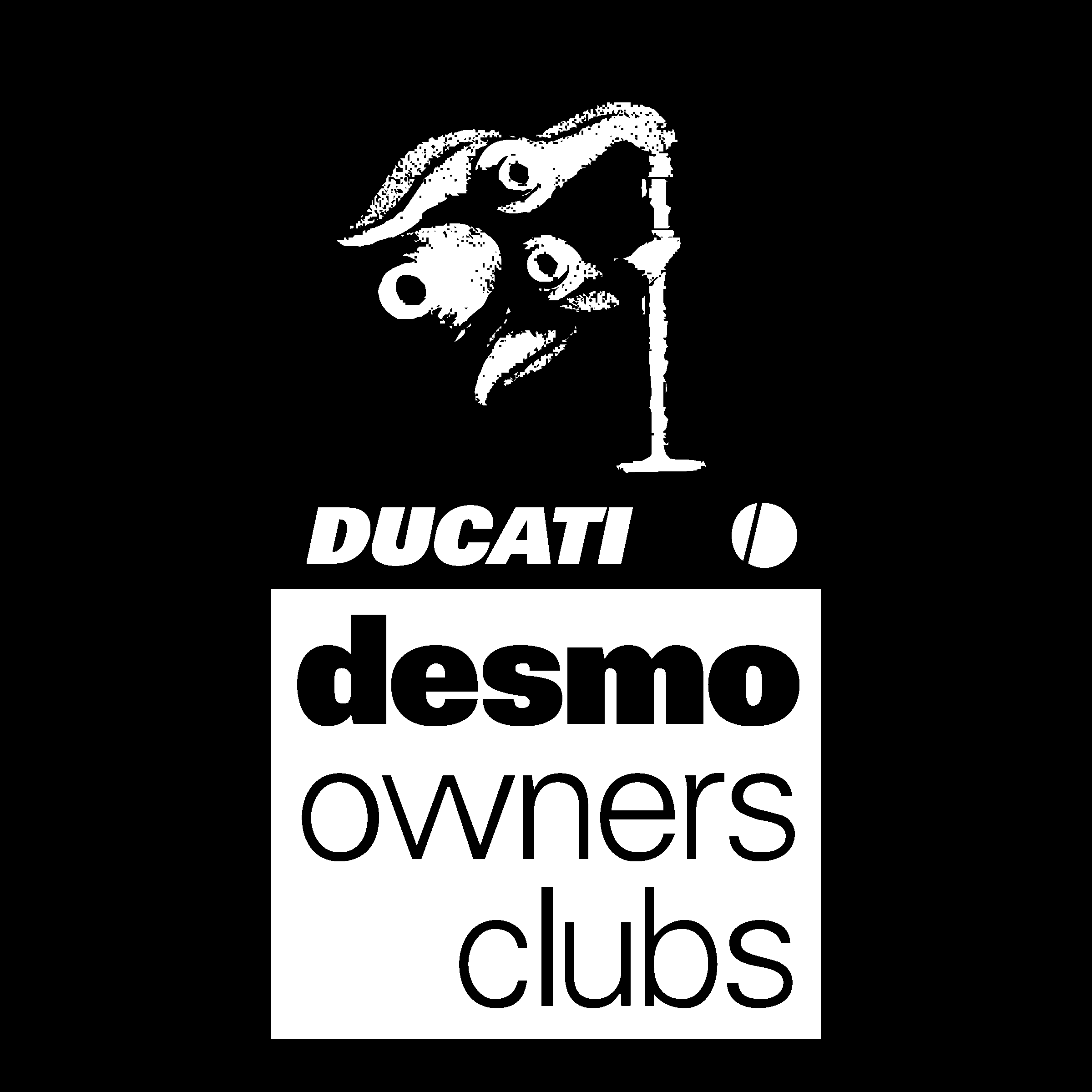 Ducati Logo black and white