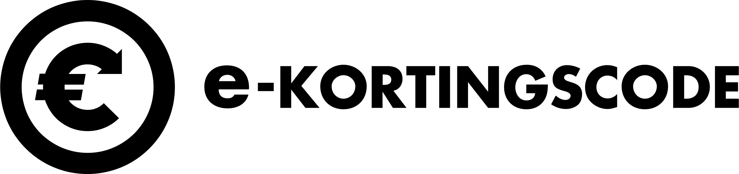 e kortingscode.nl Logo black and white