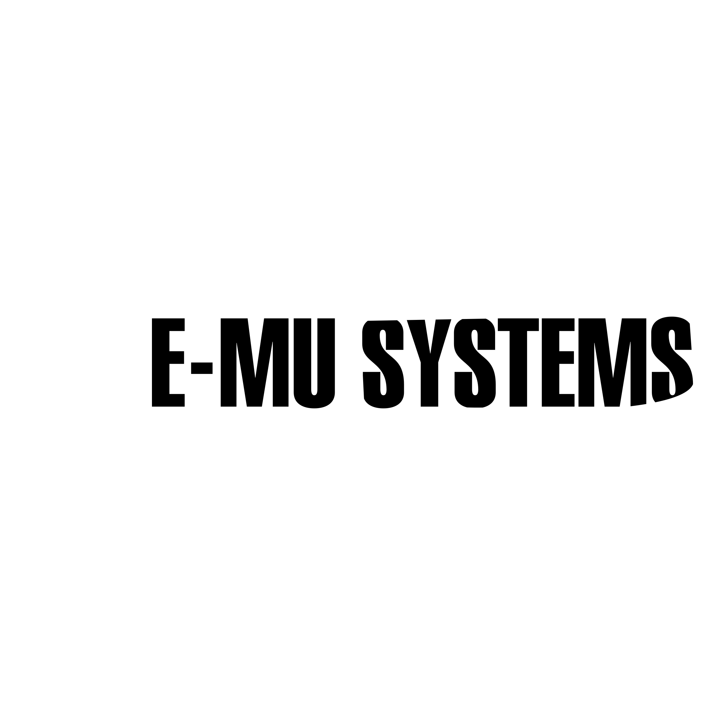 E MU Systems Logo black and white