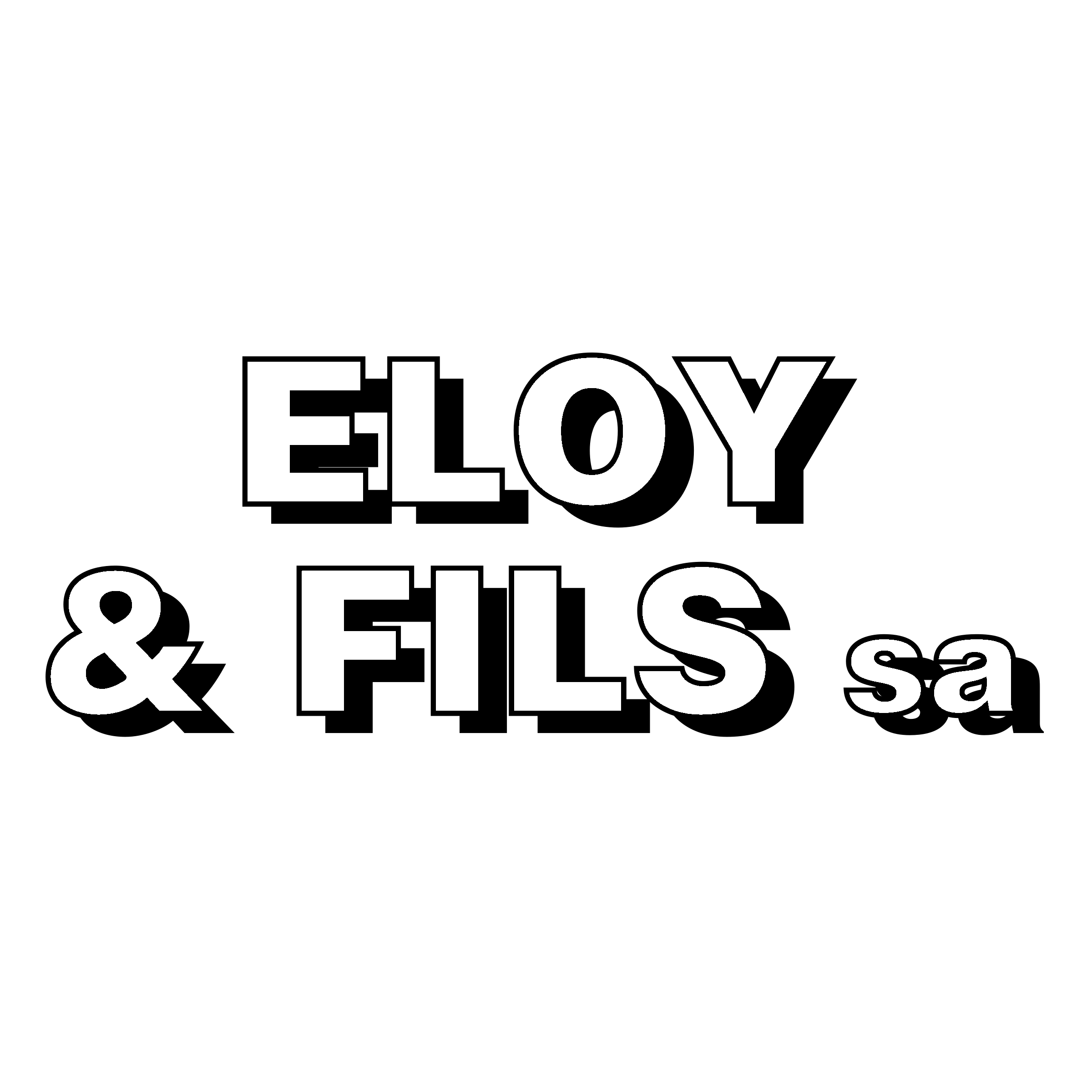 Eloy & Fils Logo black and white