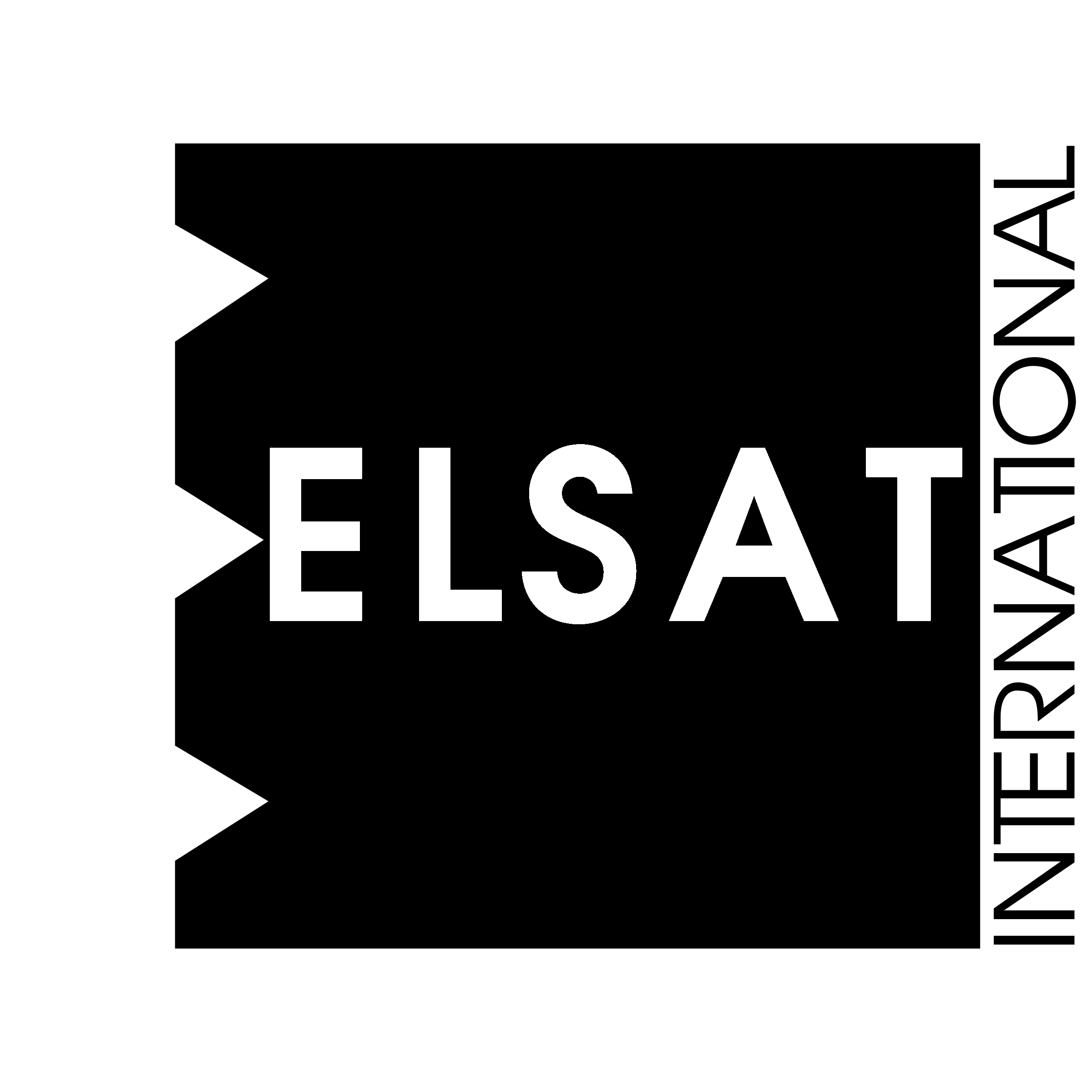 Elsat Logo black and white
