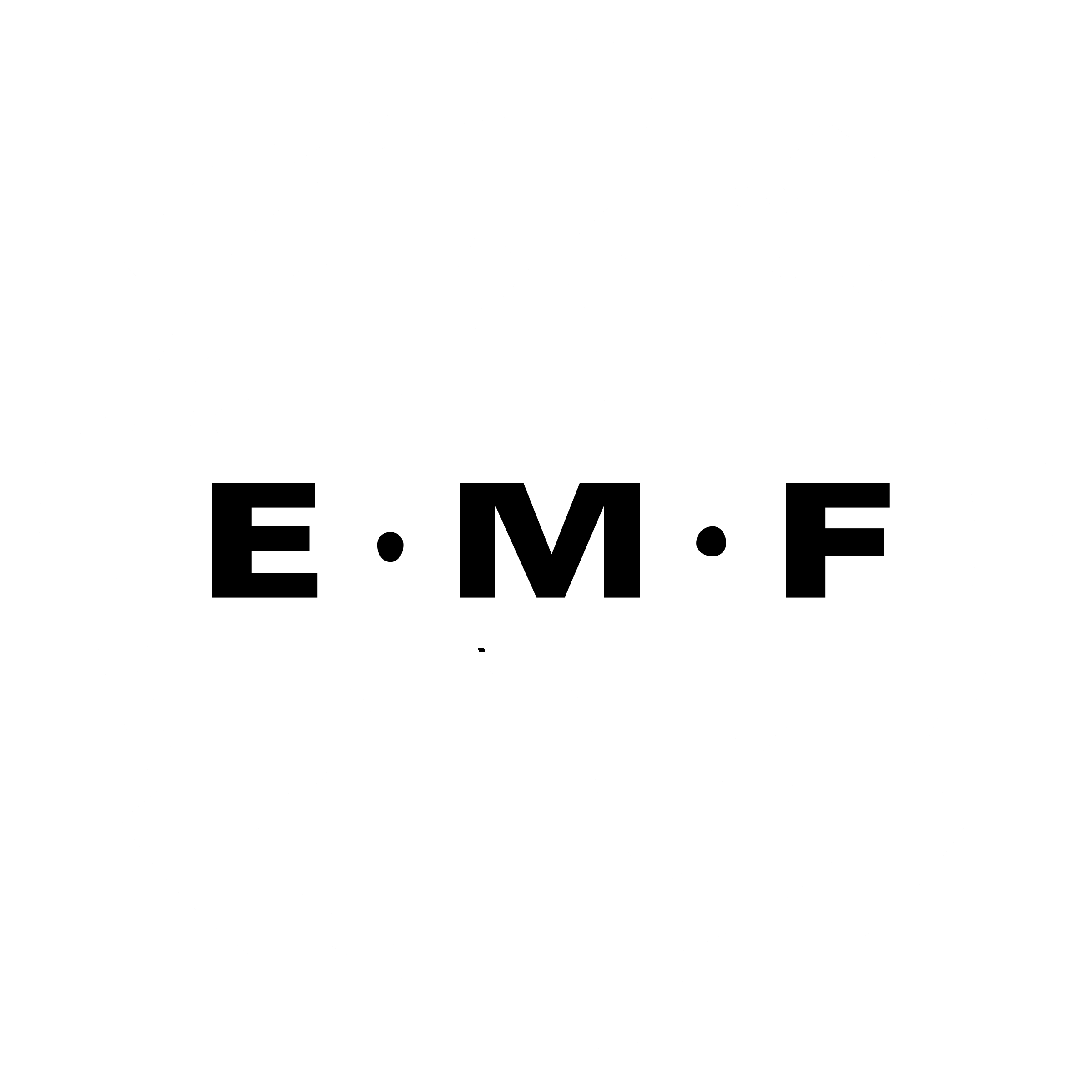 EMF Logo black and white