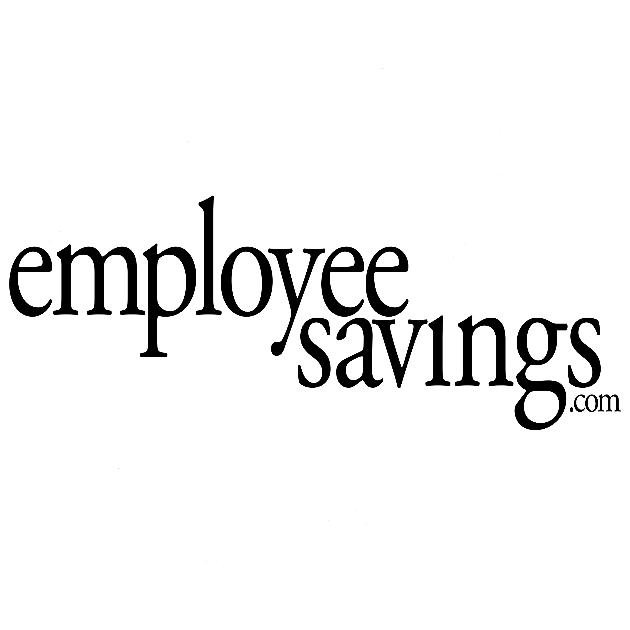 Employee Savings Logo black and white