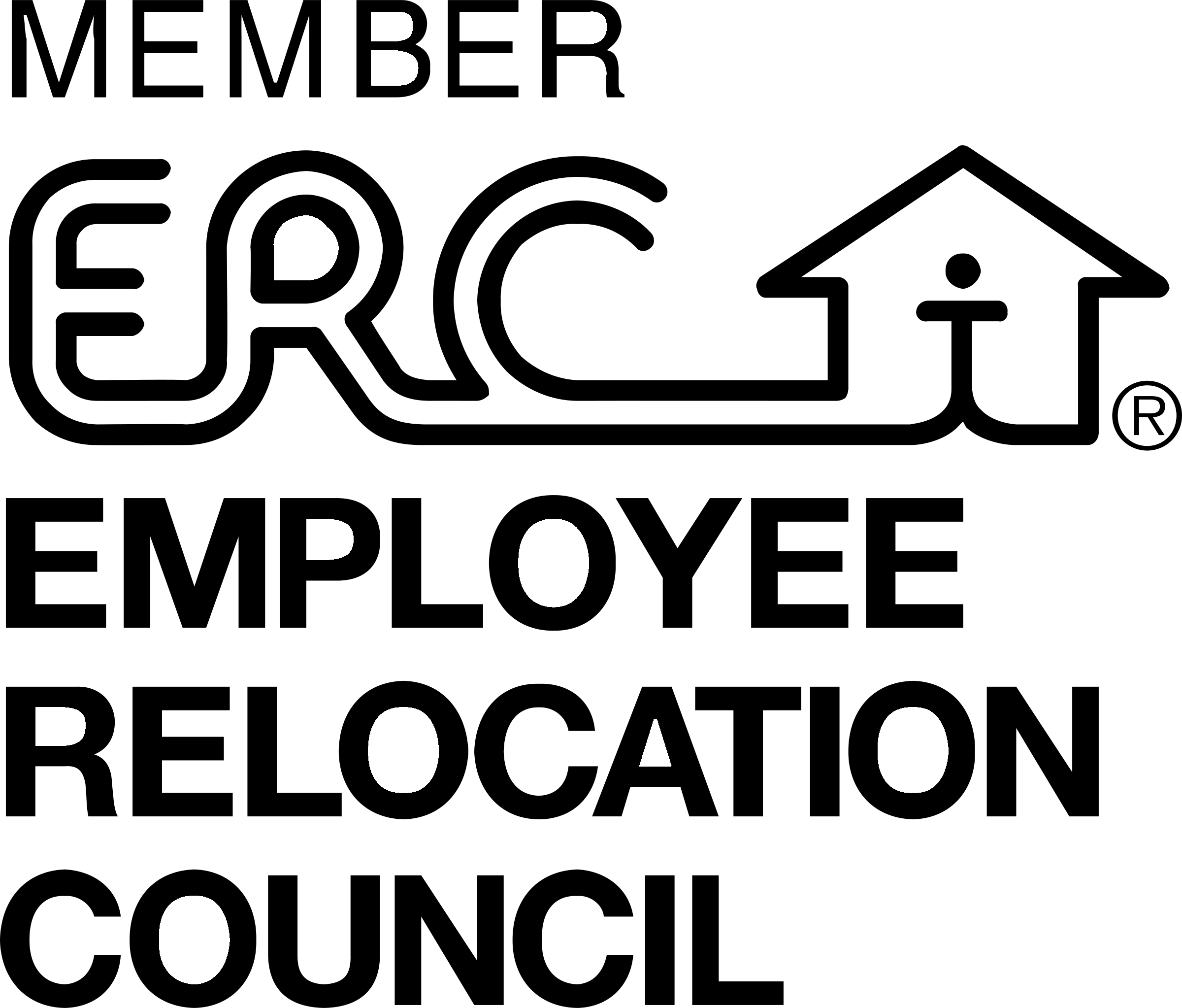 ERC Logo black and white