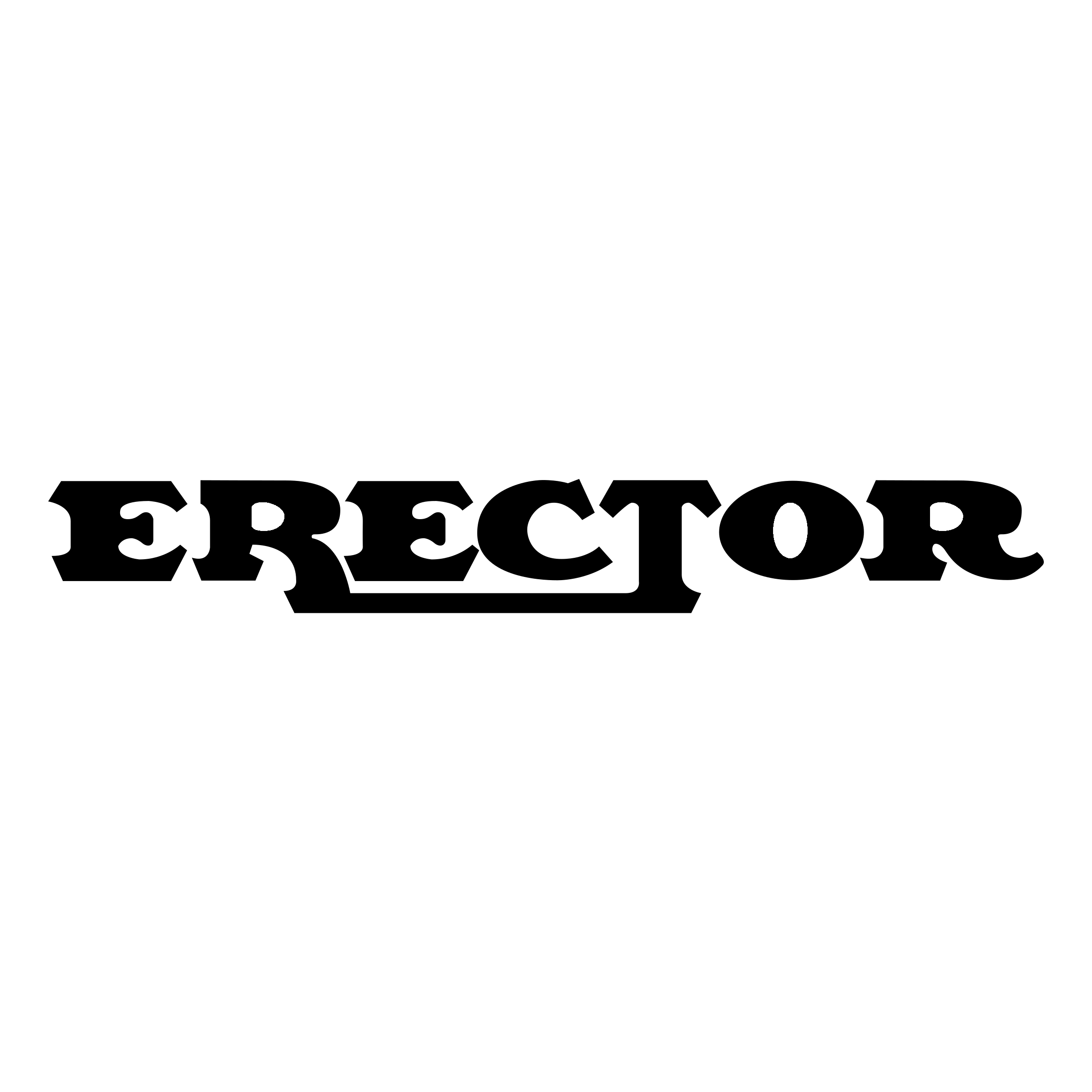 Erector Logo black and white