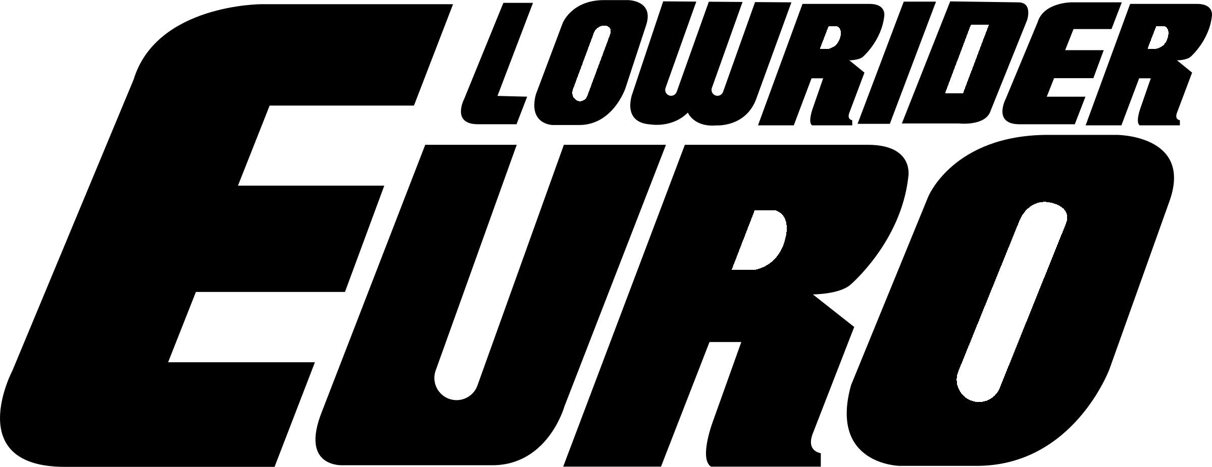 EURO LOWRIDER Logo black and white