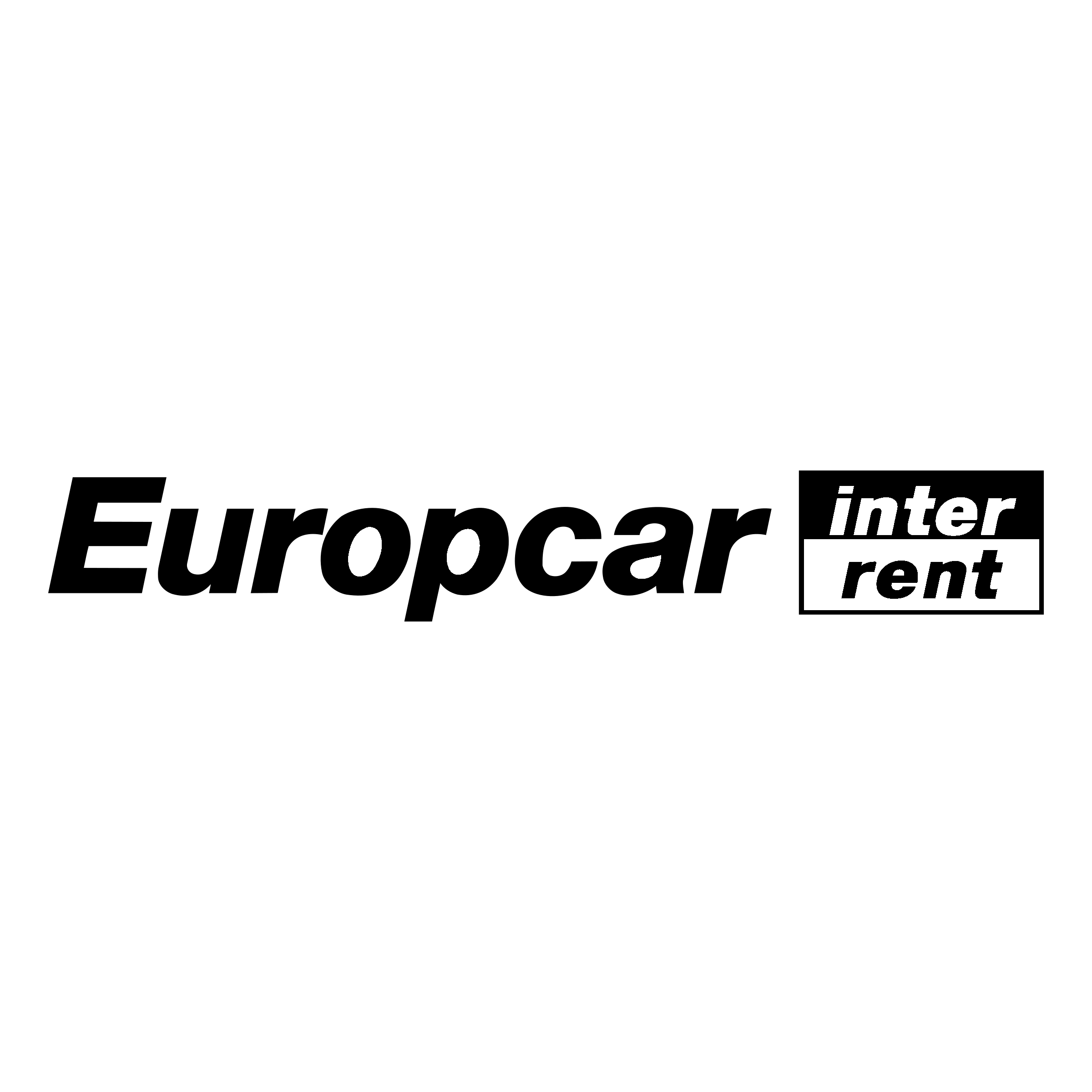 Europcar Logo black and white