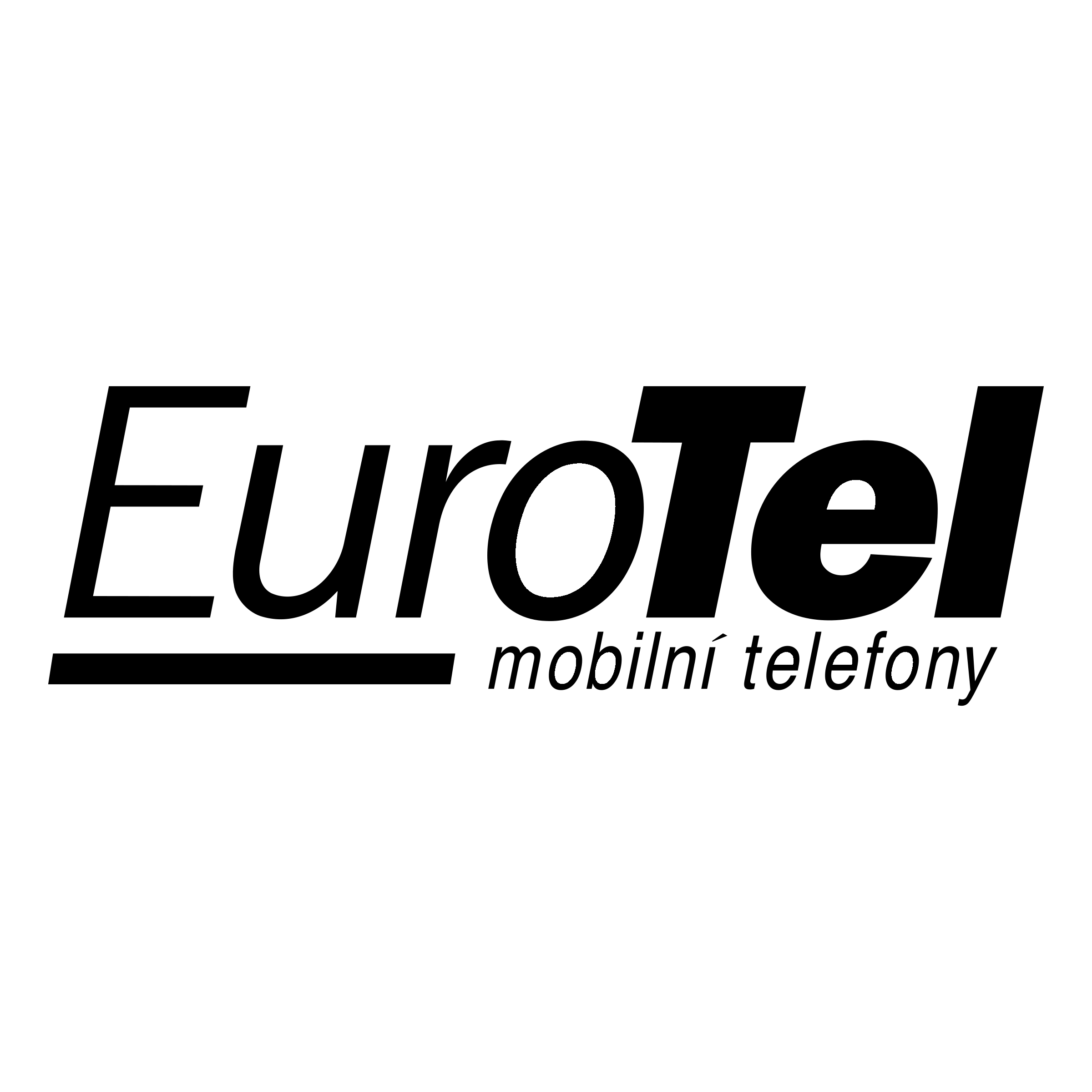 EuroTel Slovakia Logo black and white