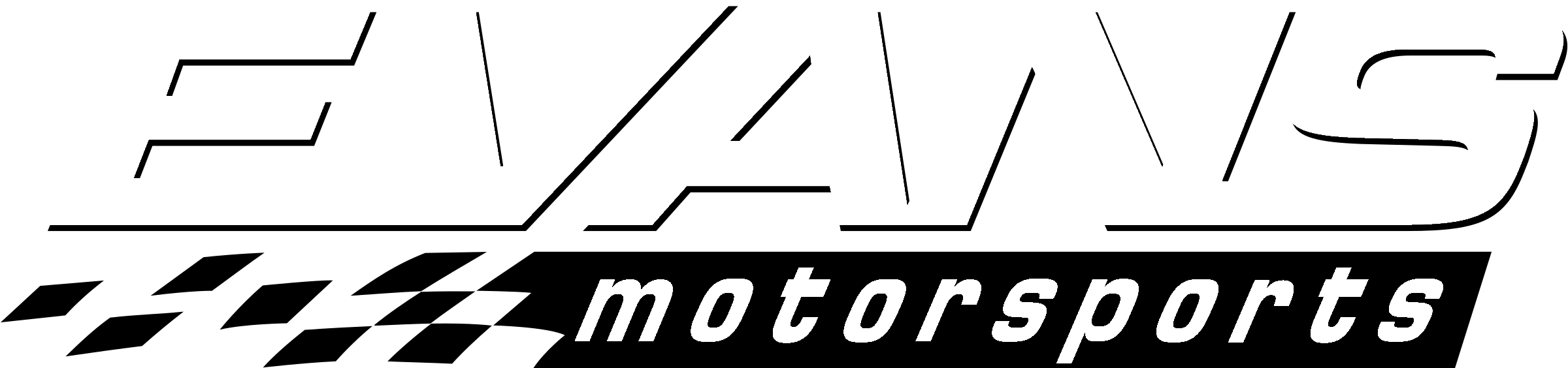 Evans Motor Sport Logo black and white