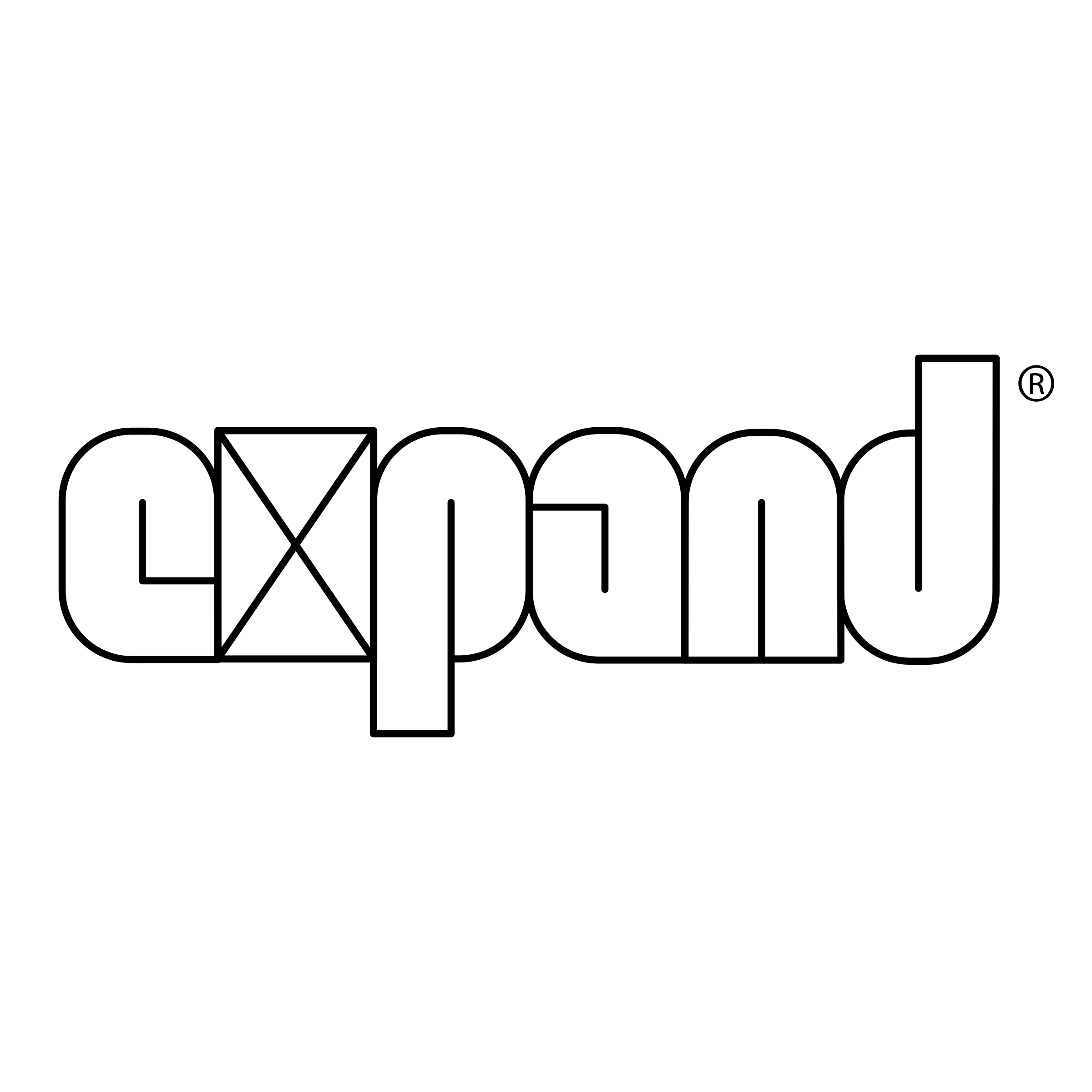 Expand International Logo black and white