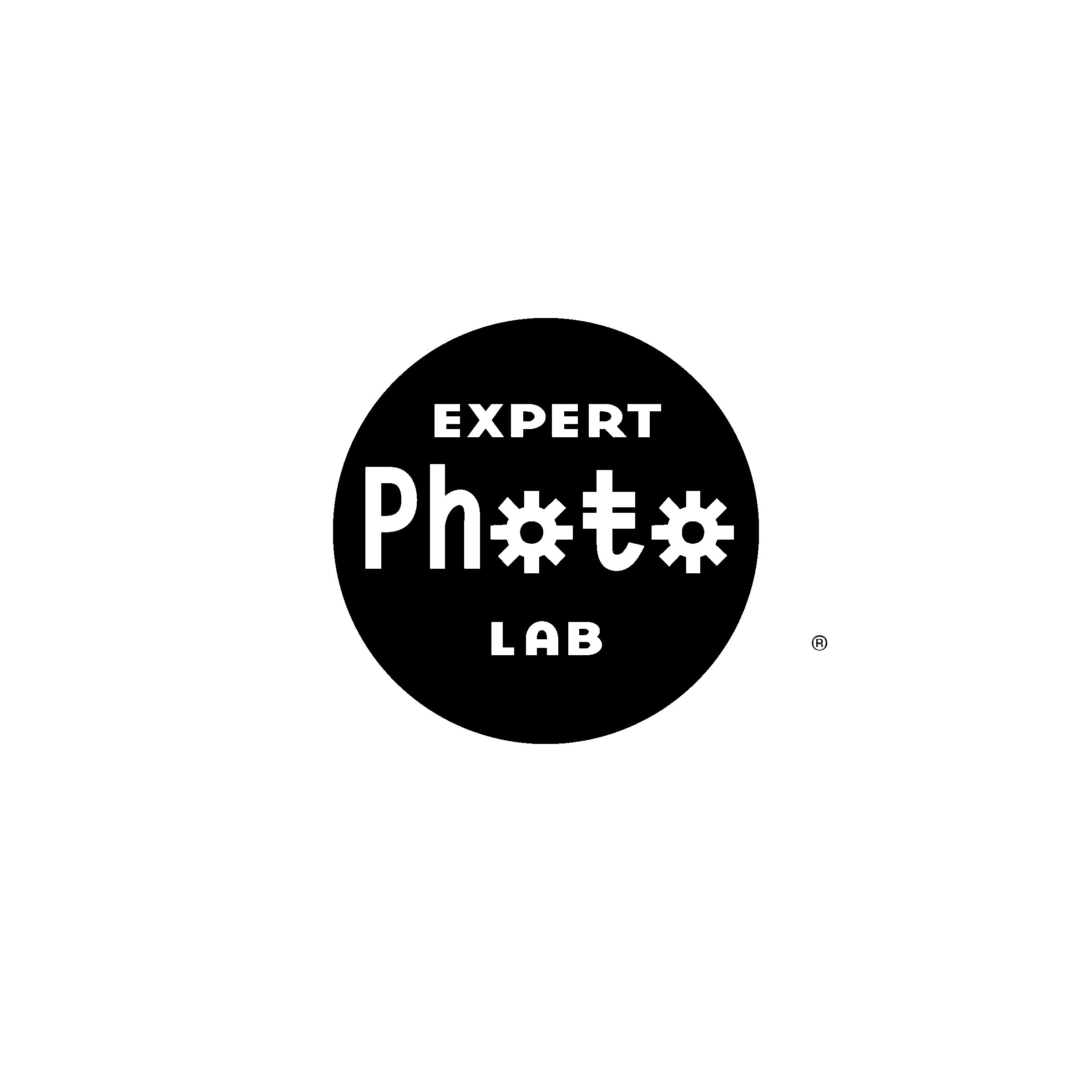 Expert Photo Lab Logo black and white