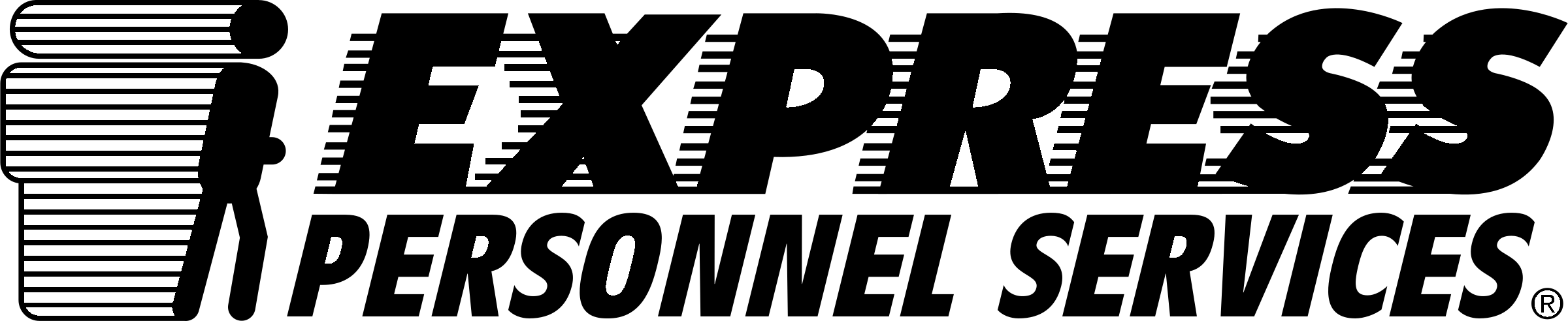 express services Logo black and white