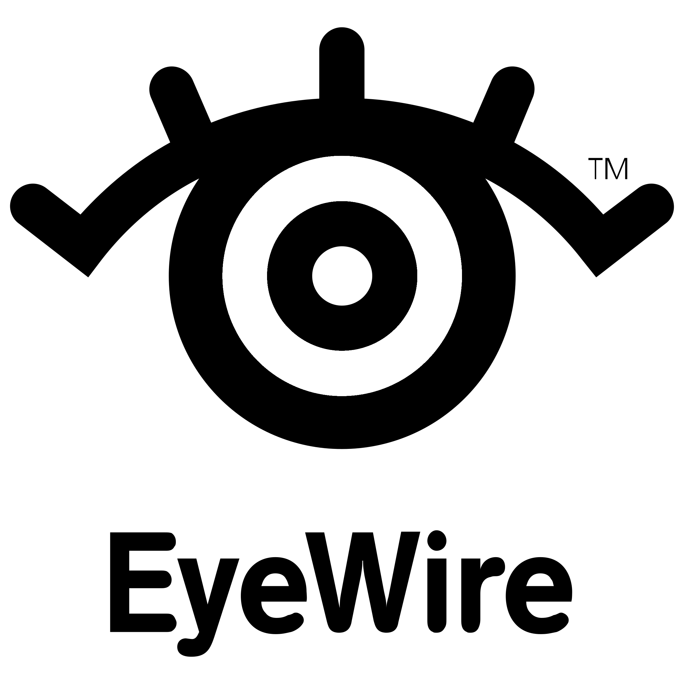 EyeWire Logo black and white