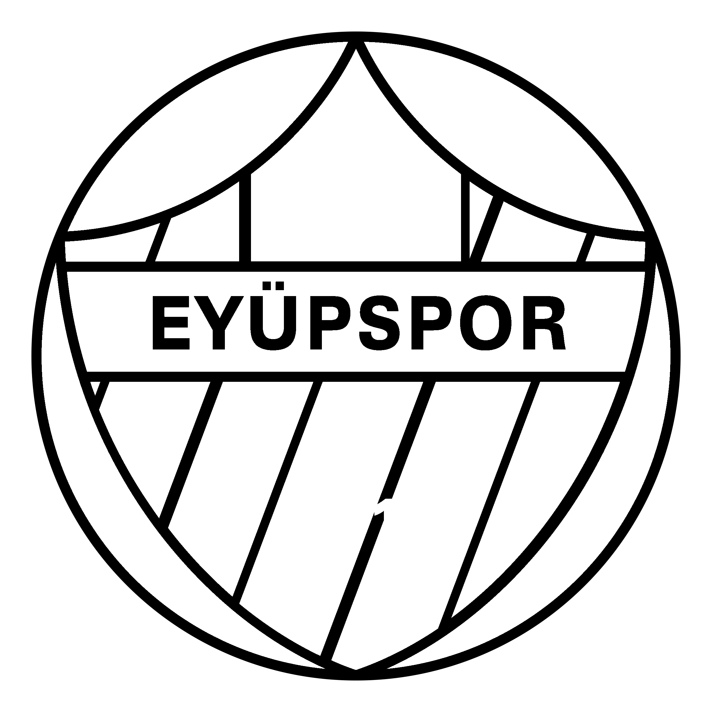 Eyupspor Istanbul Logo black and white