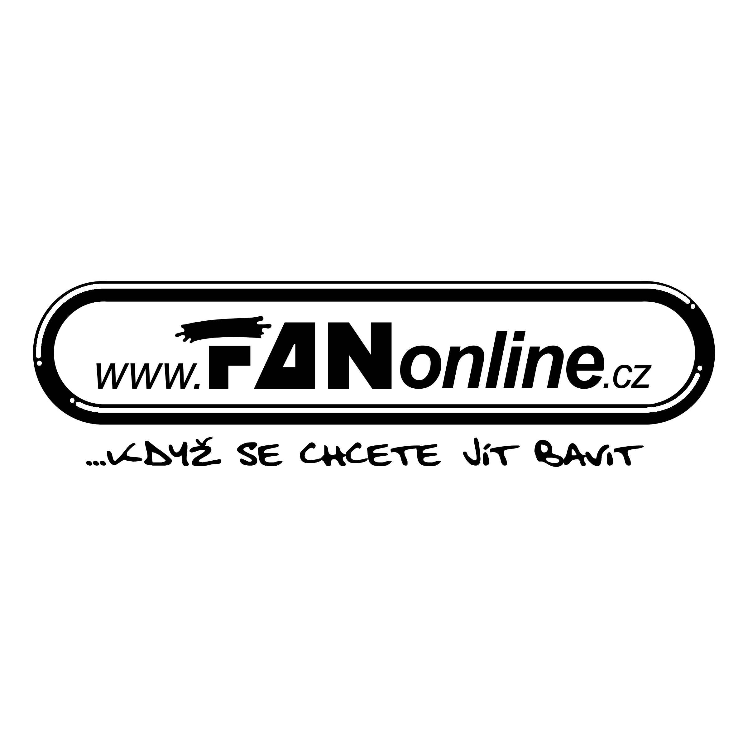 FAN online Logo black and white
