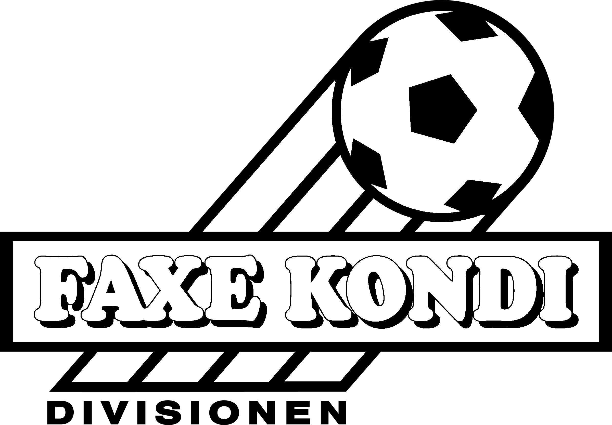 Faxeko 1 Logo black and white