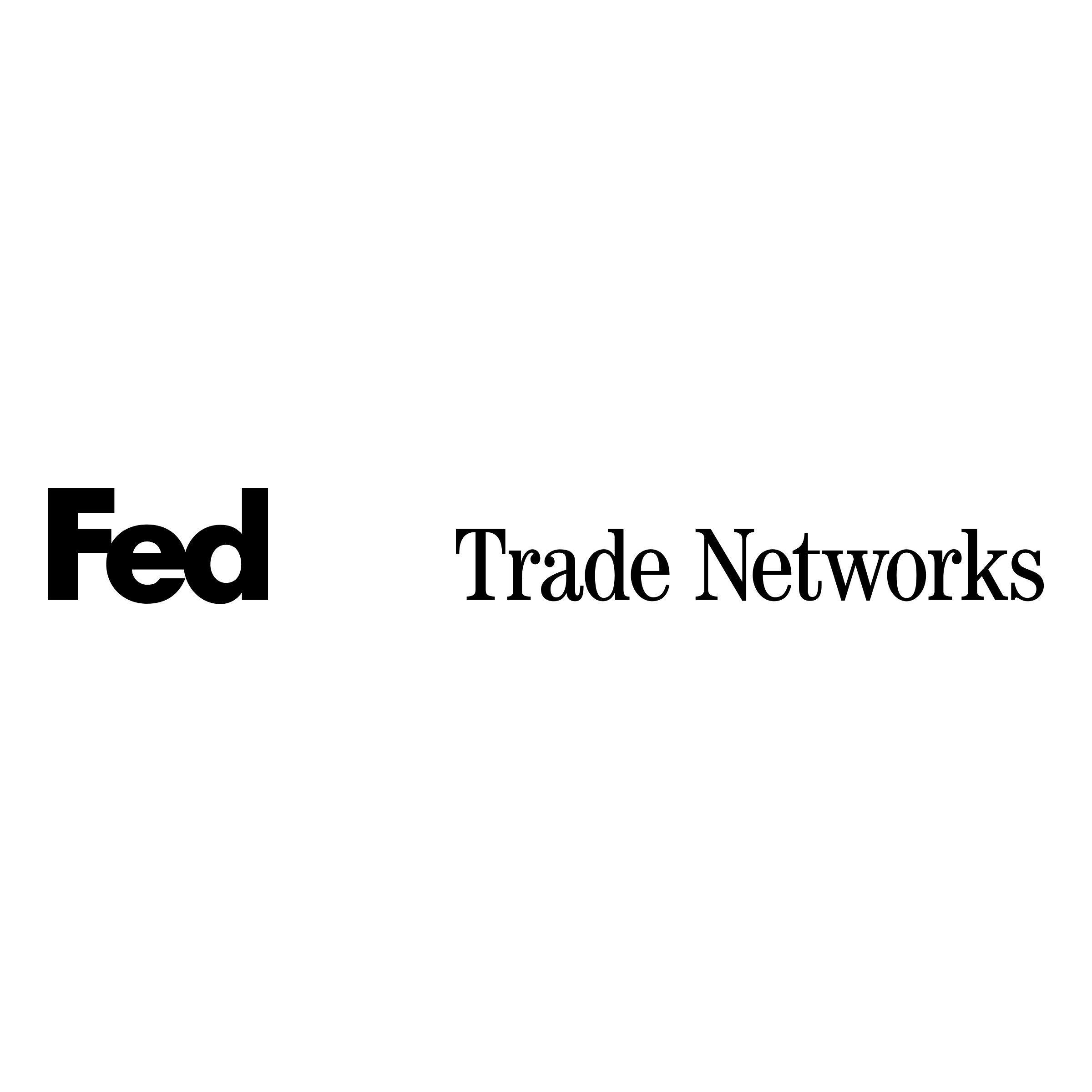 FedEx Trade Networks Logo black and white