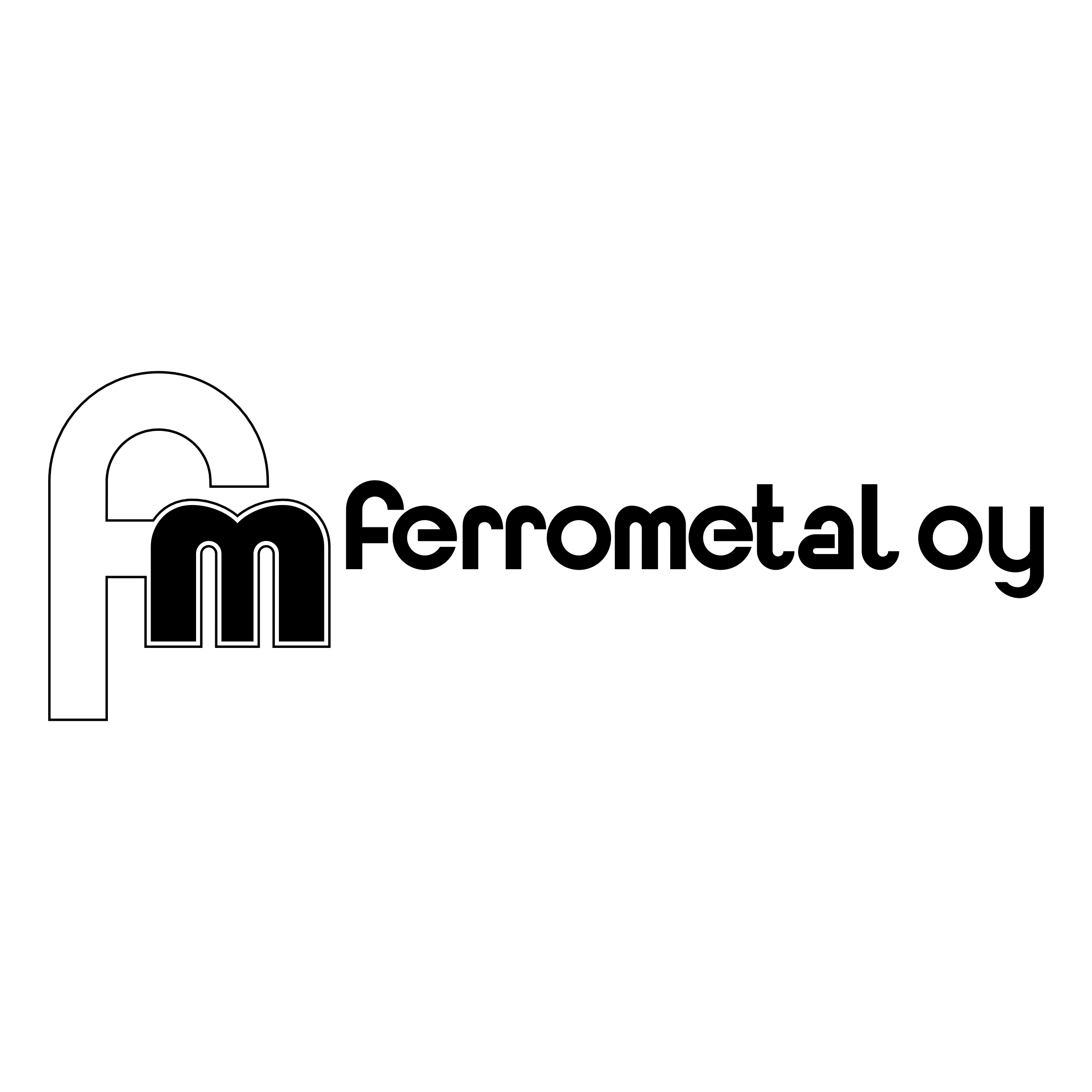 Ferrometal Logo black and white