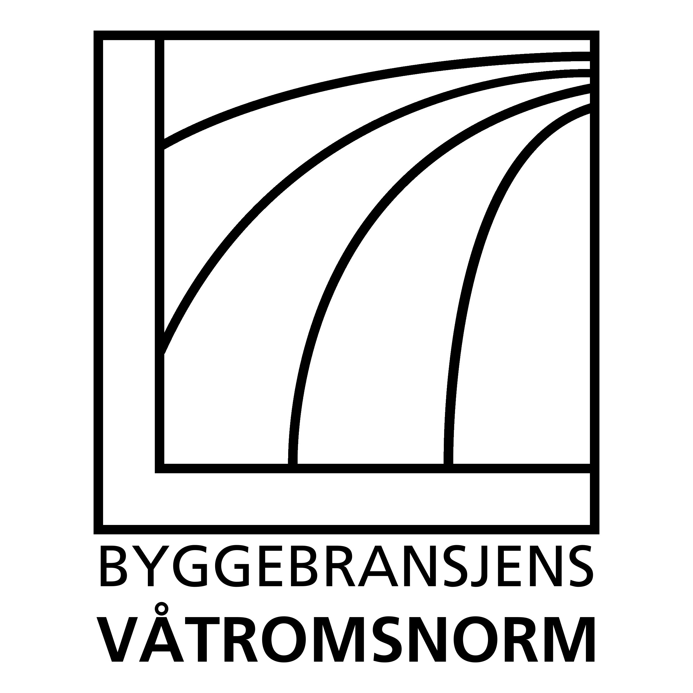 FFV Byggebransjens Vatromsnorm Logo black and white