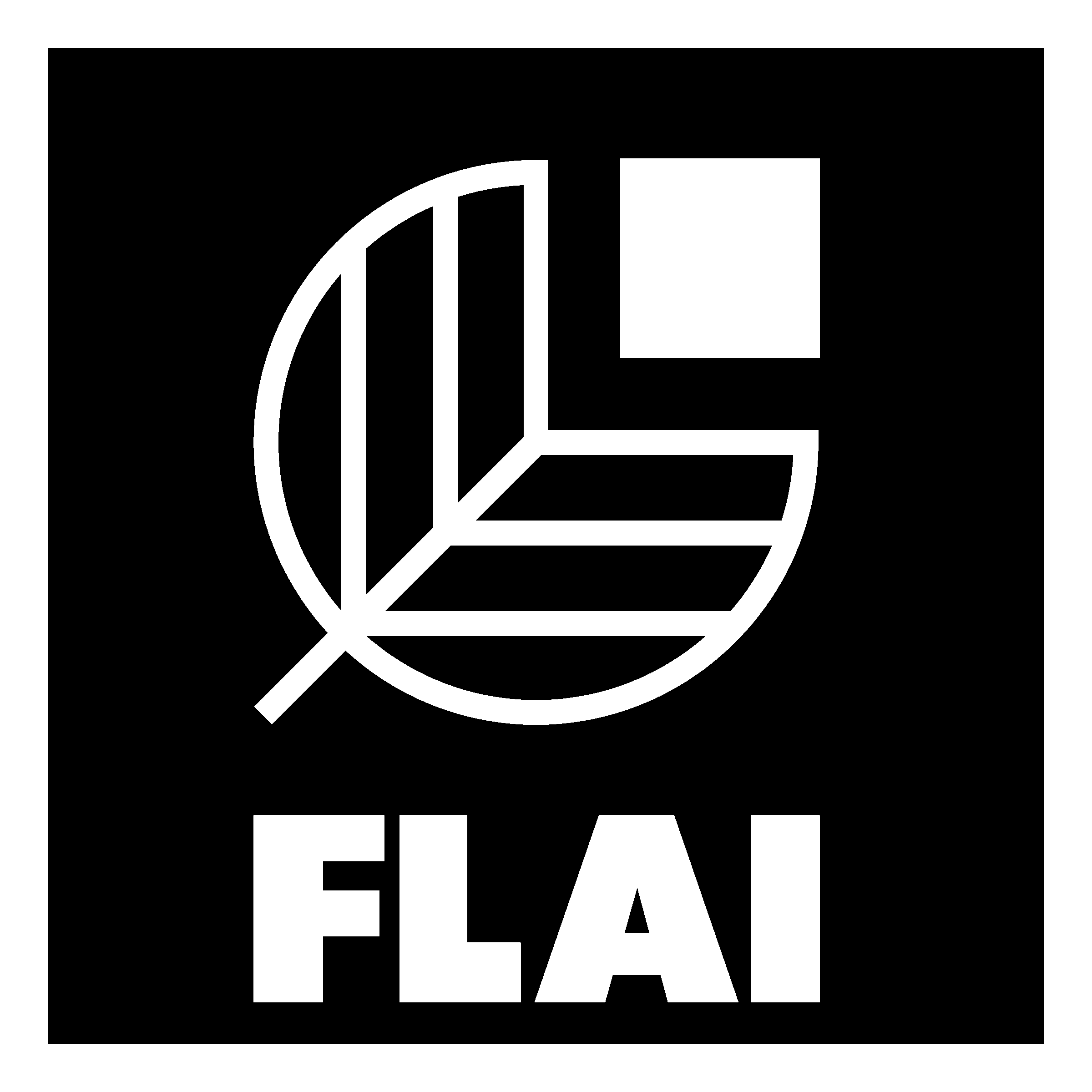 FLAI Logo black and white