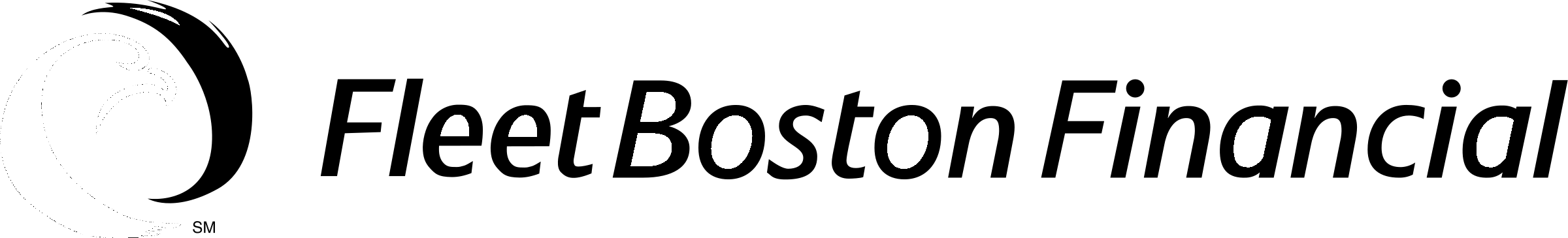 fleet boston Logo black and white