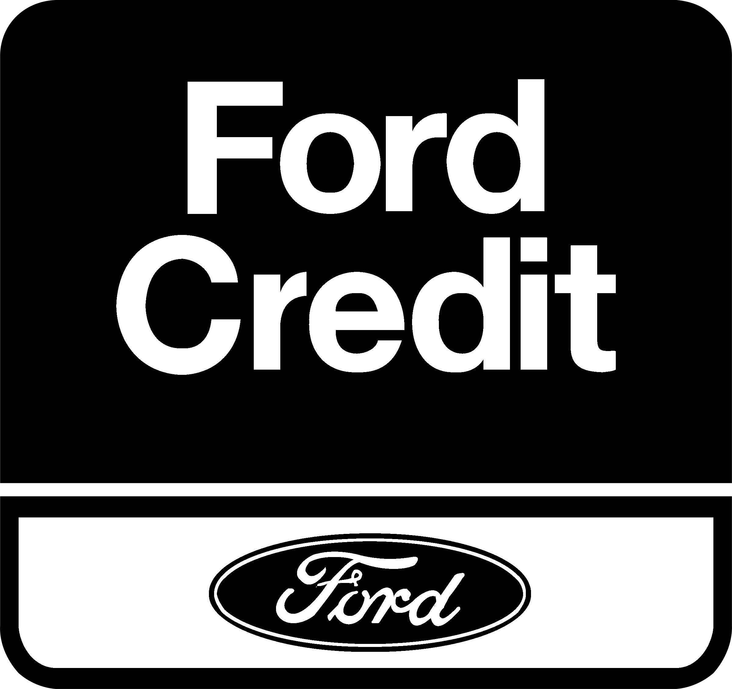FORD CREDIT Logo black and white