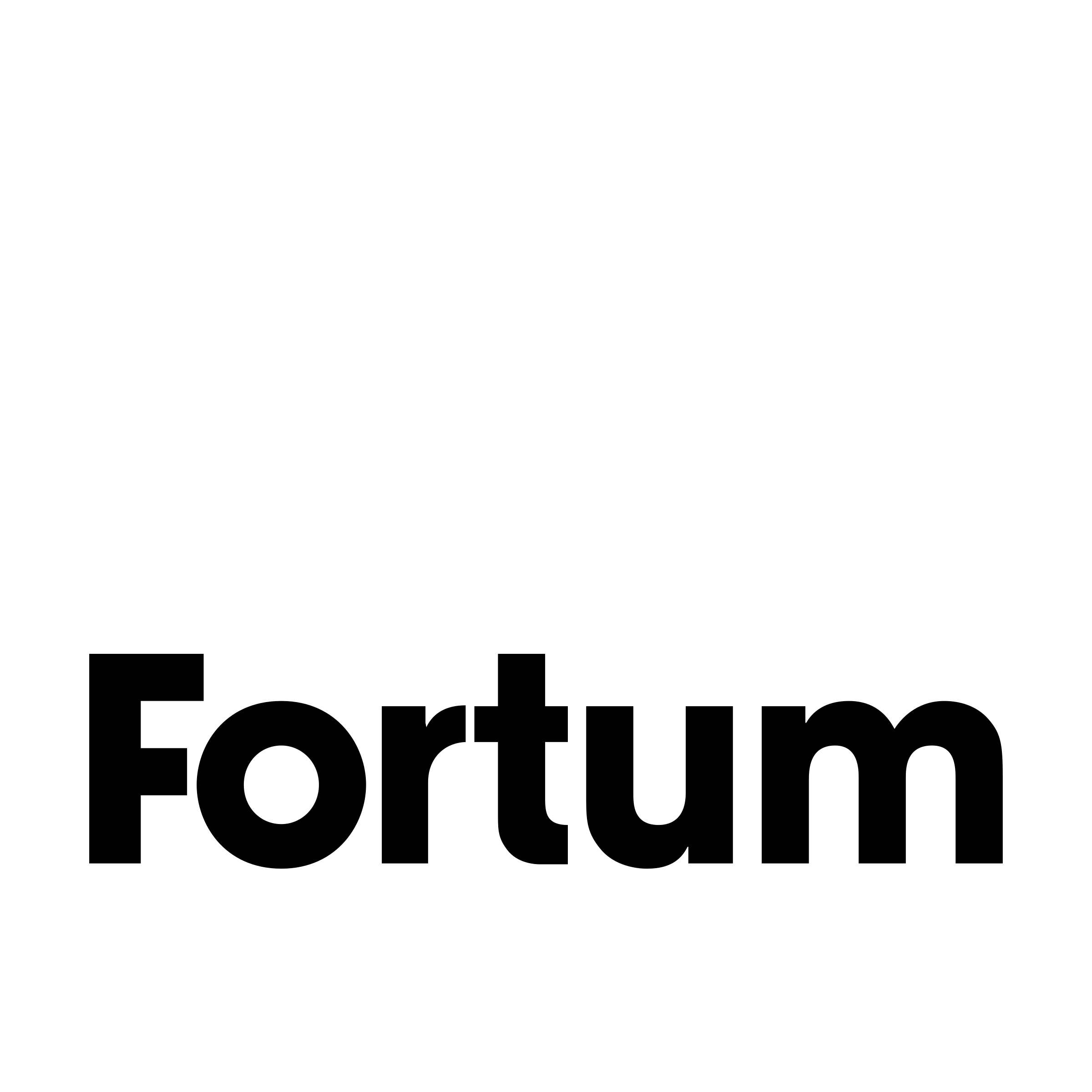 Fortum Logo black and white