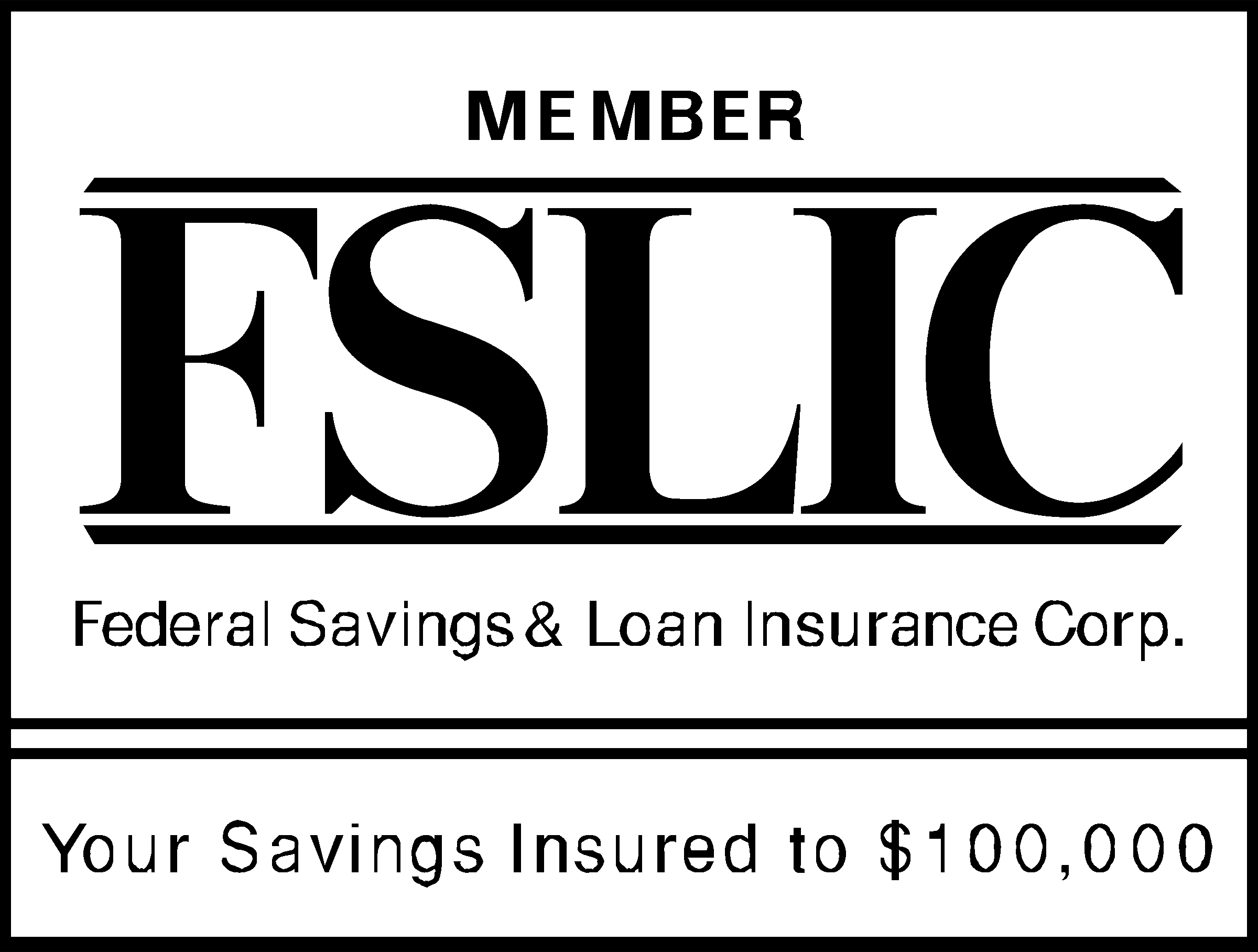 FSLIC Logo black and white
