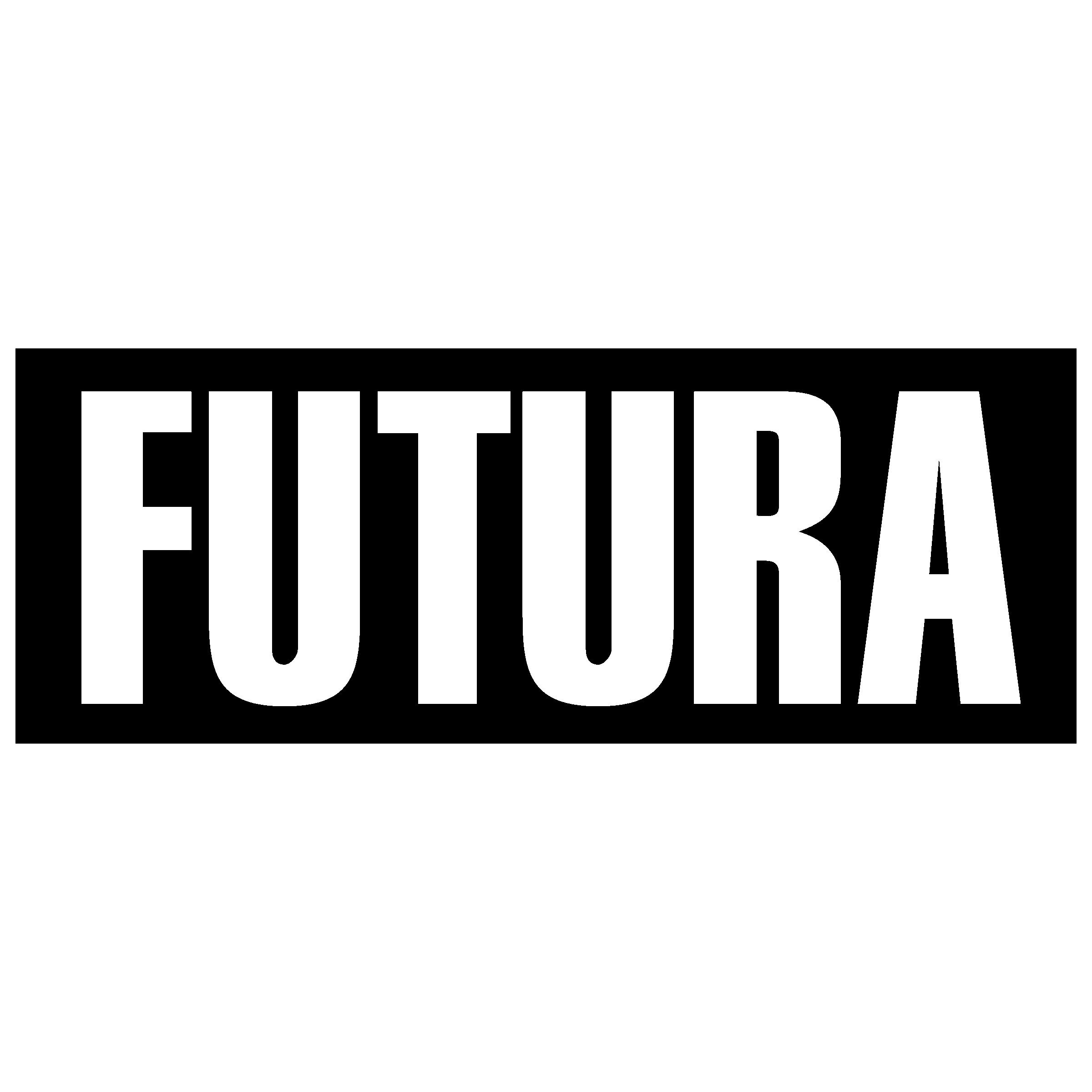 Futura Logo black and white