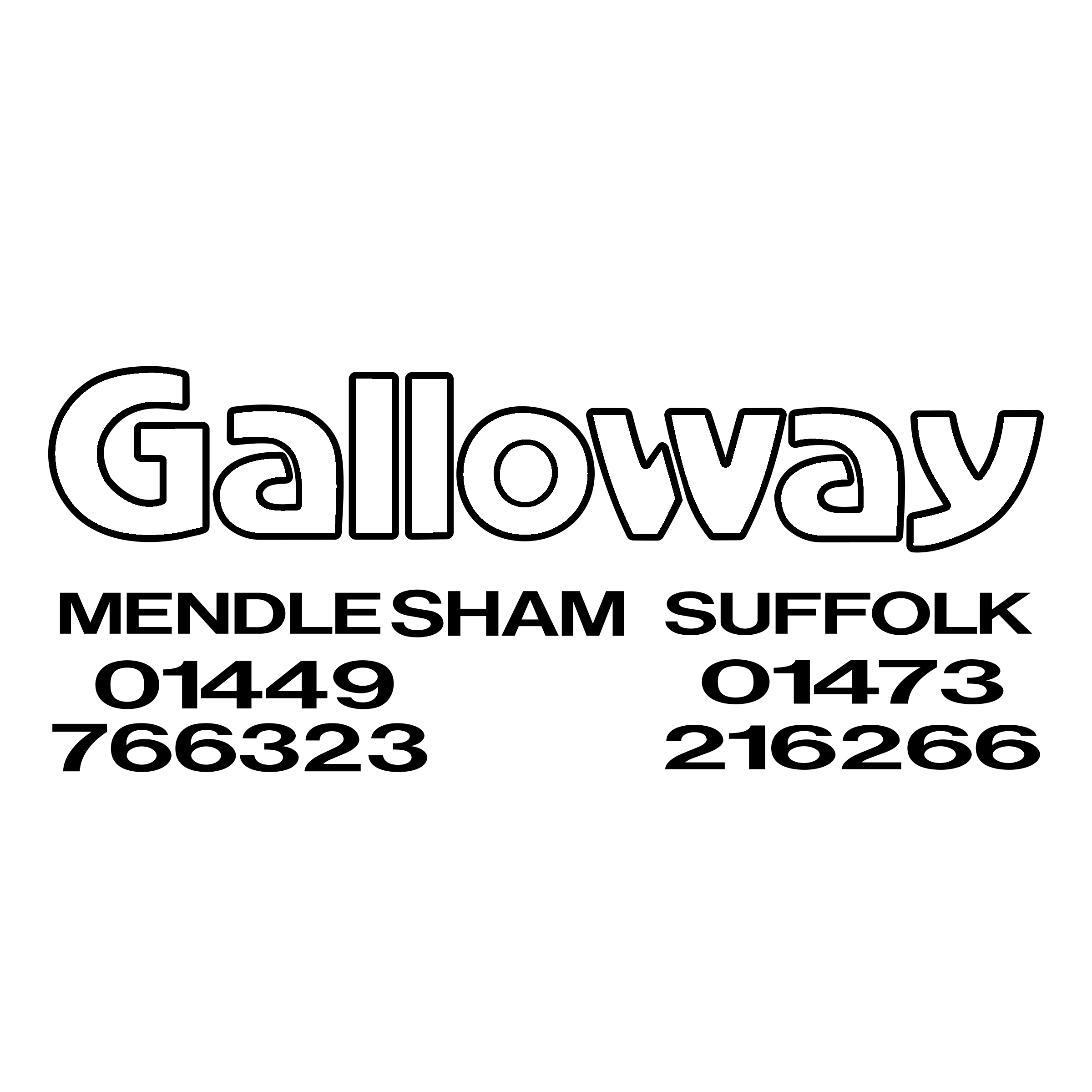 Galloway Logo black and white