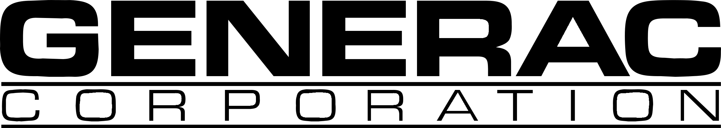 Generac Logo black and white