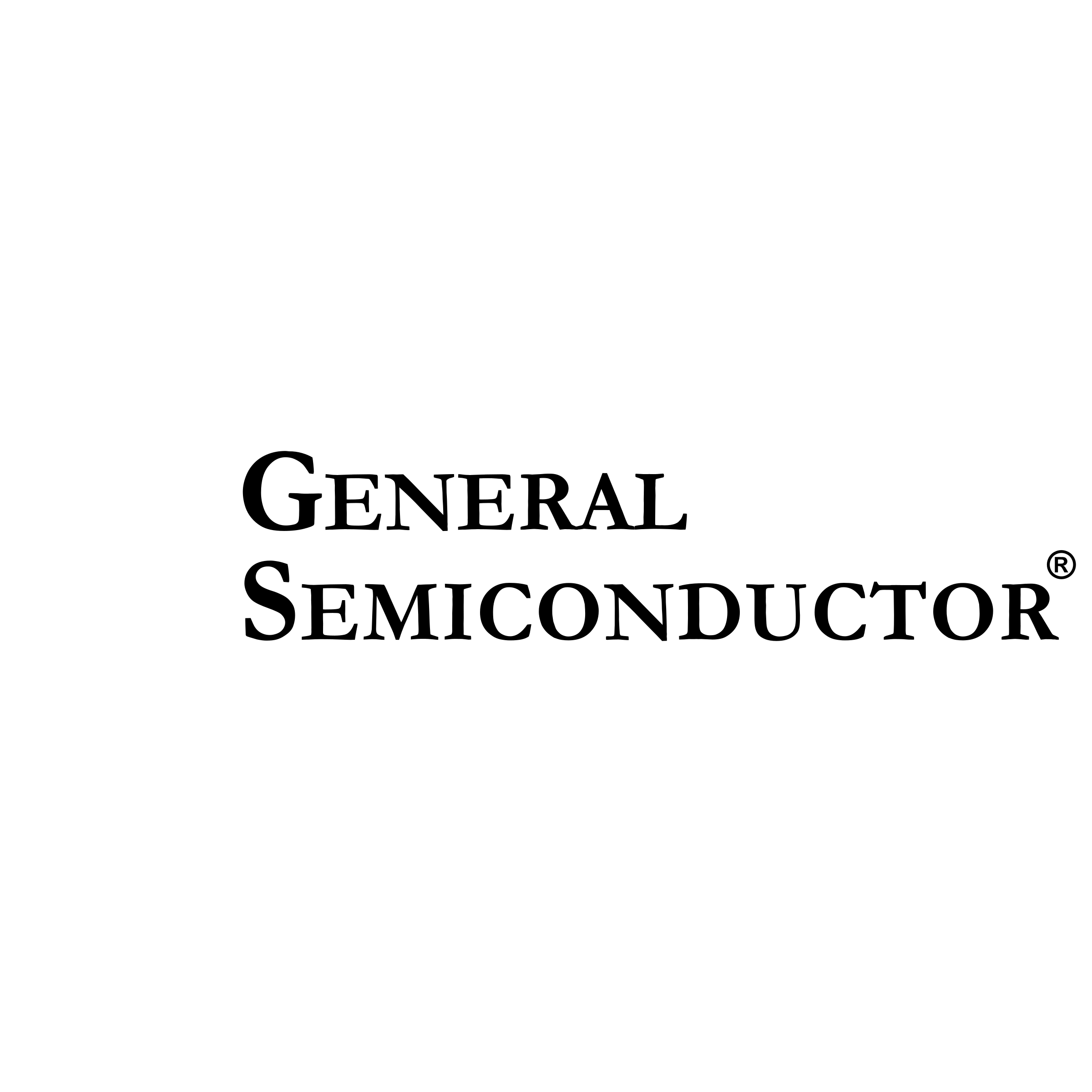 General Semiconductor Logo black and white