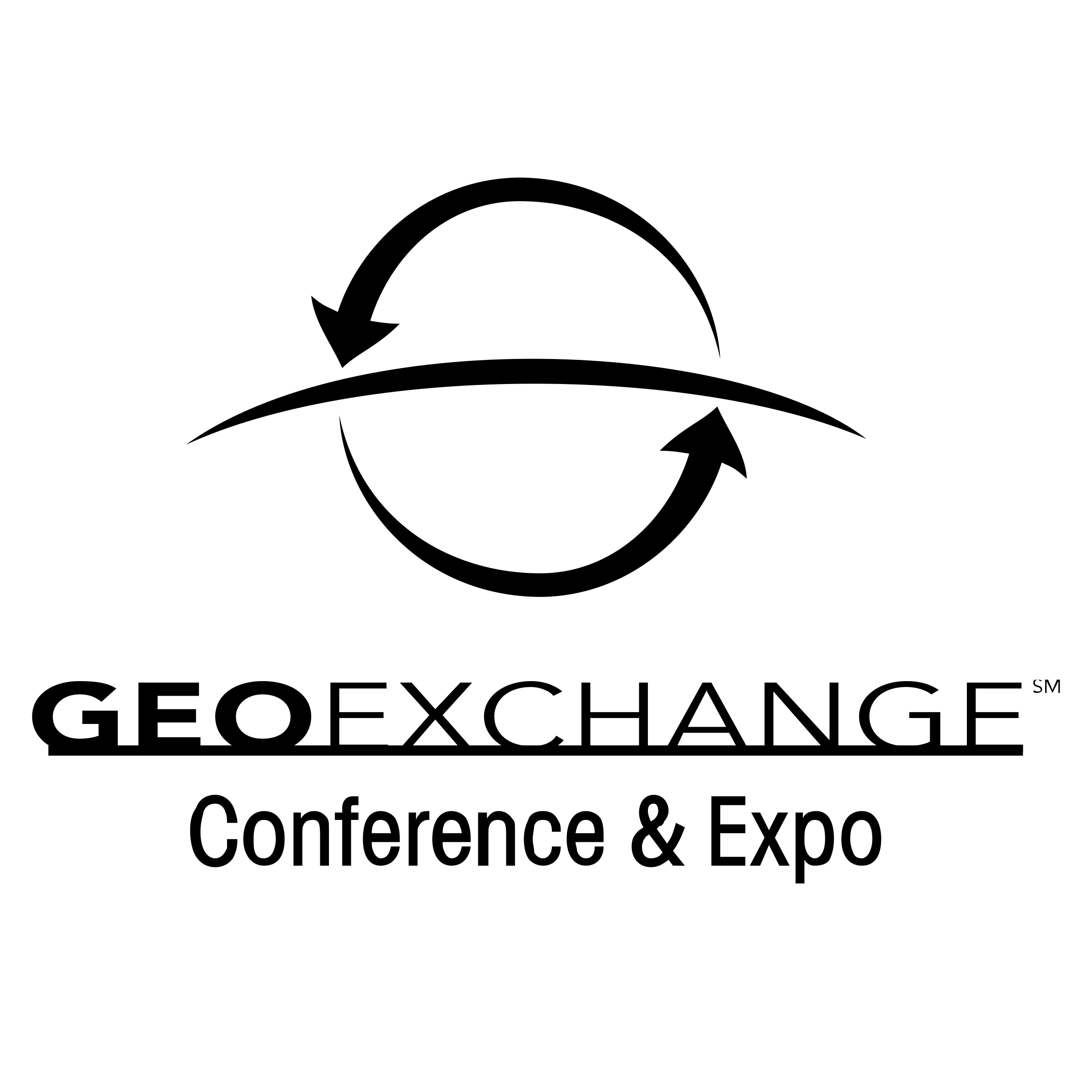 GeoExchange Logo black and white