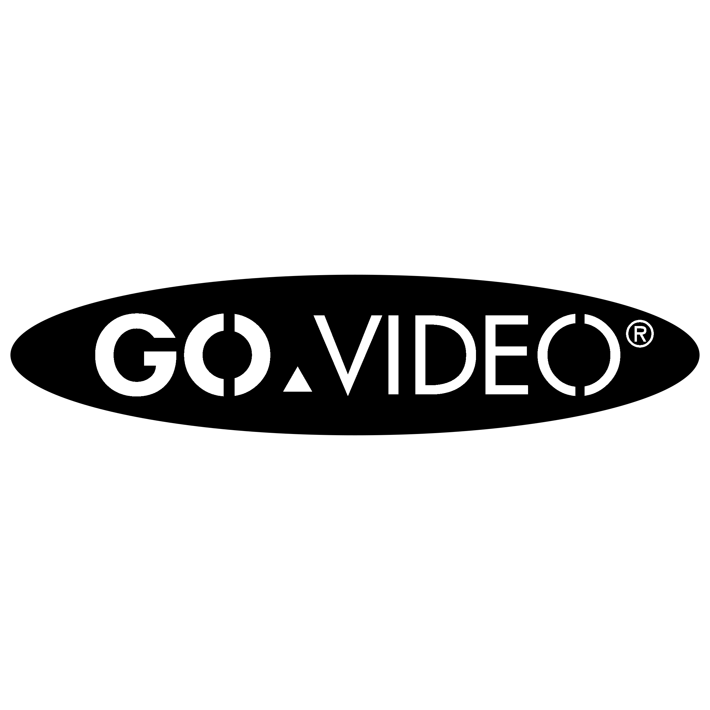 Go Video Logo black and white