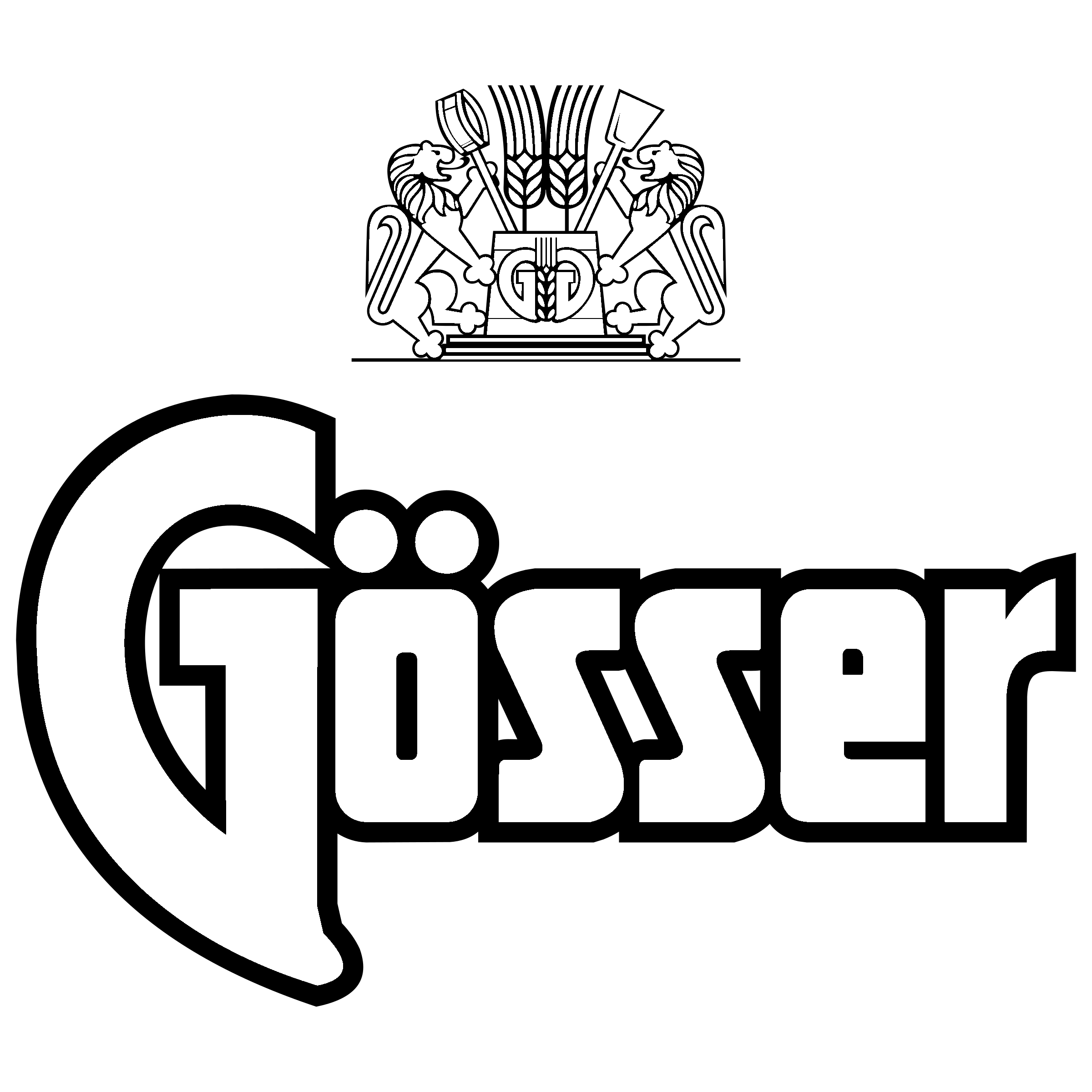 Gosser Logo black and white