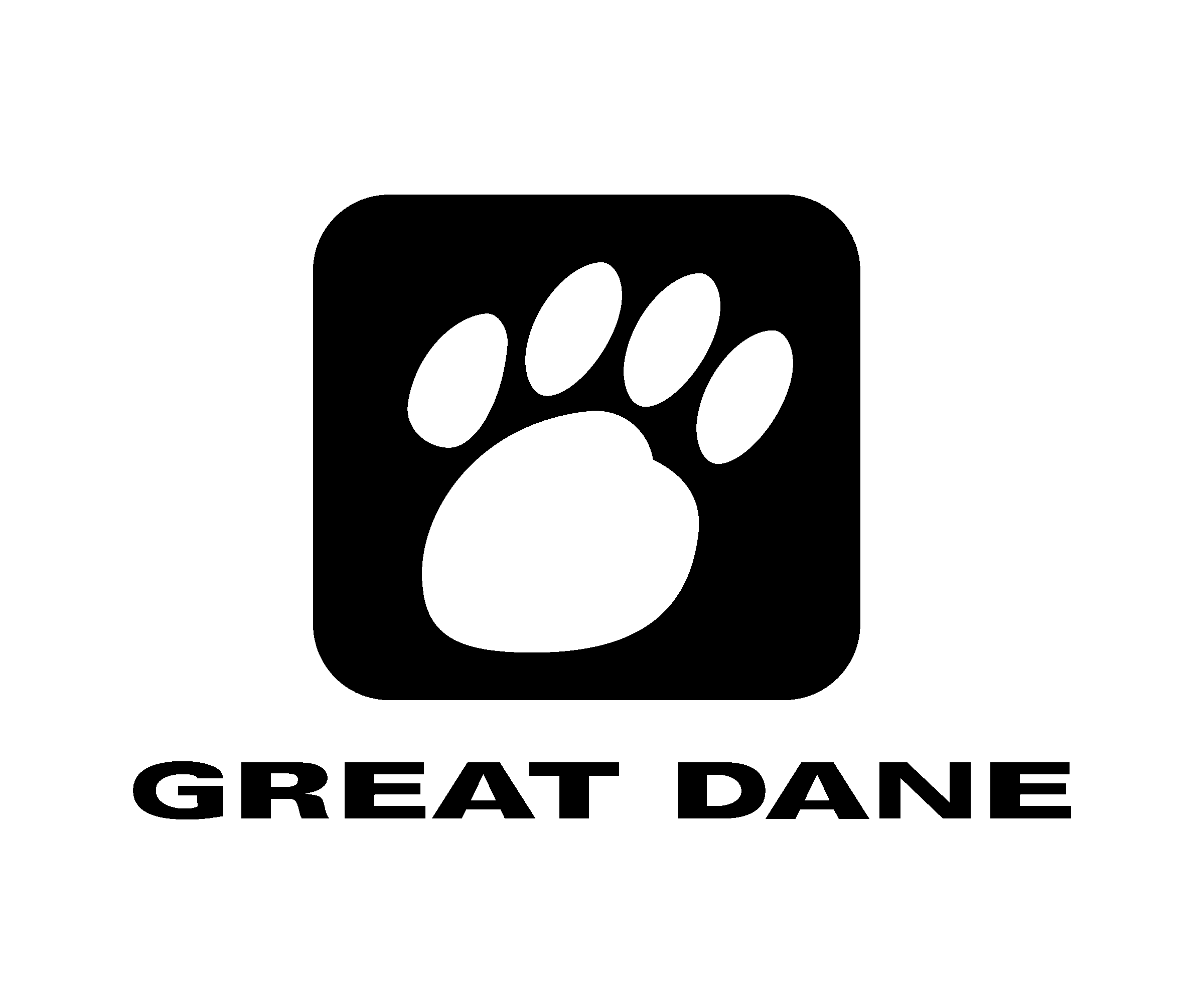 Great Dane Logo PNG Transparent & SVG Vector Freebie Supply