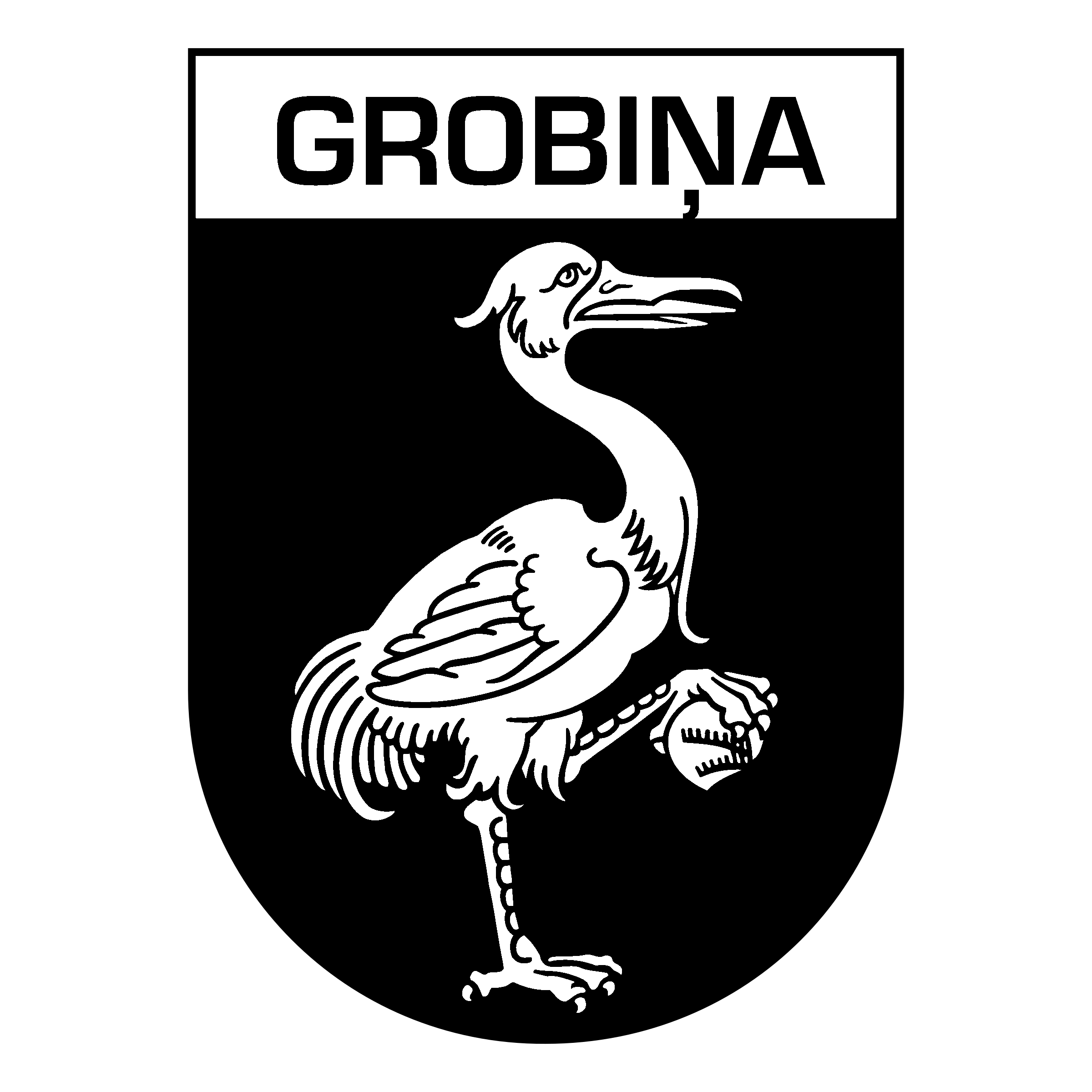 Grobina Logo black and white