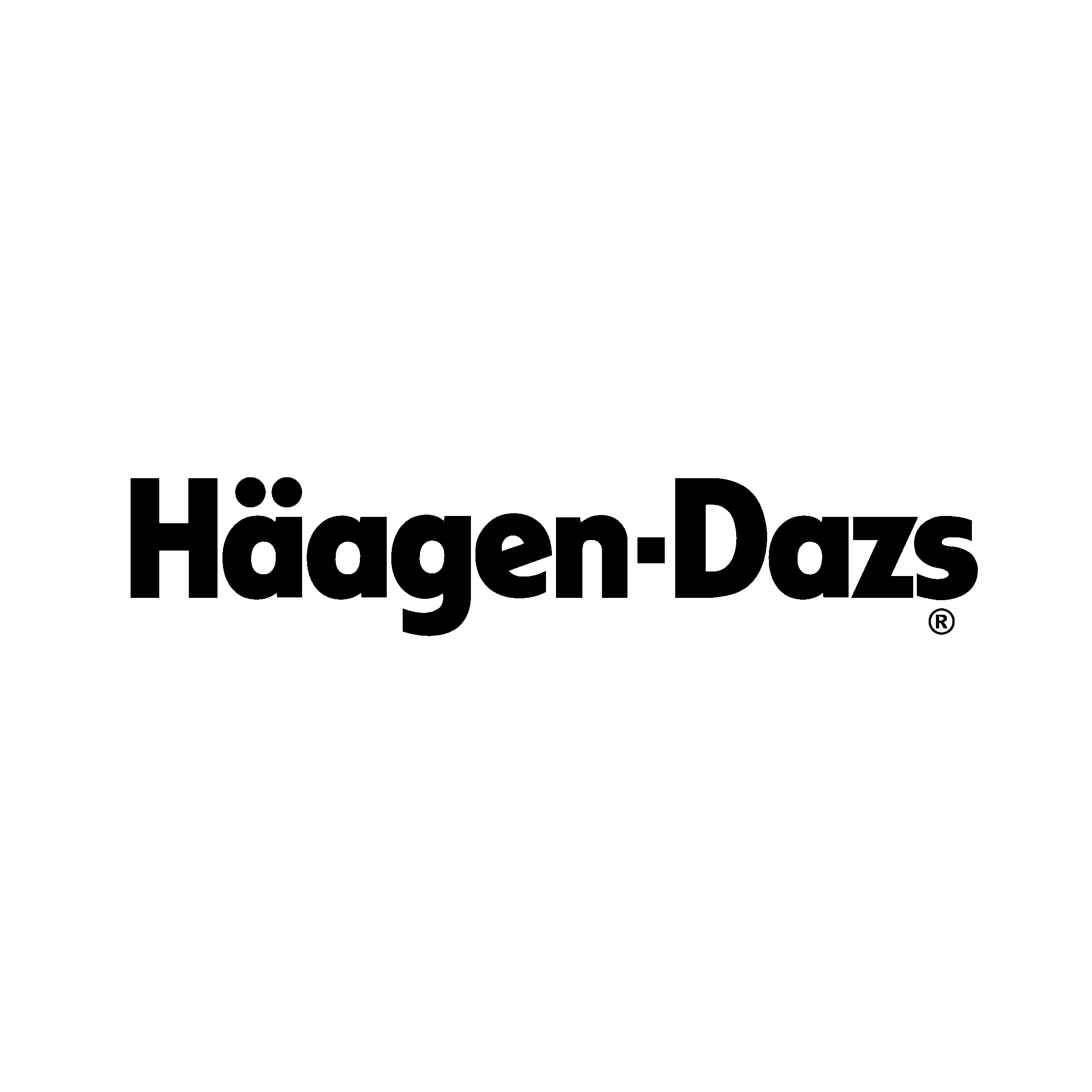 Haagen Dazs Logo black and white