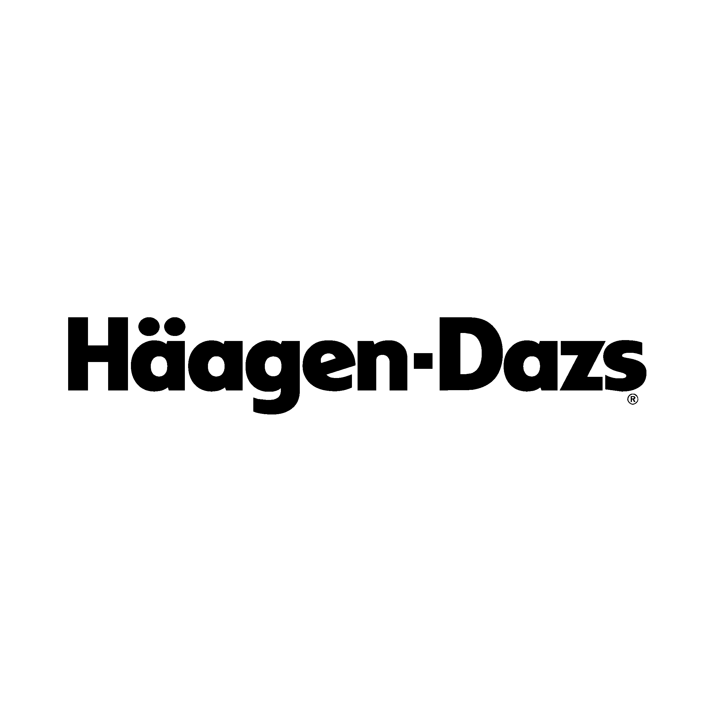 Haagen Dazs Logo black and white