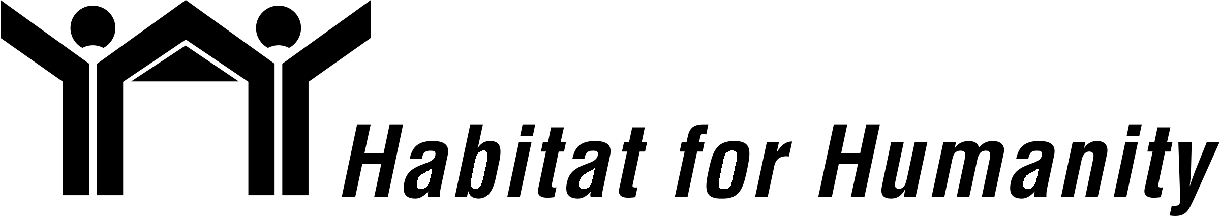 Habitat for Humanity 2 Logo black and white